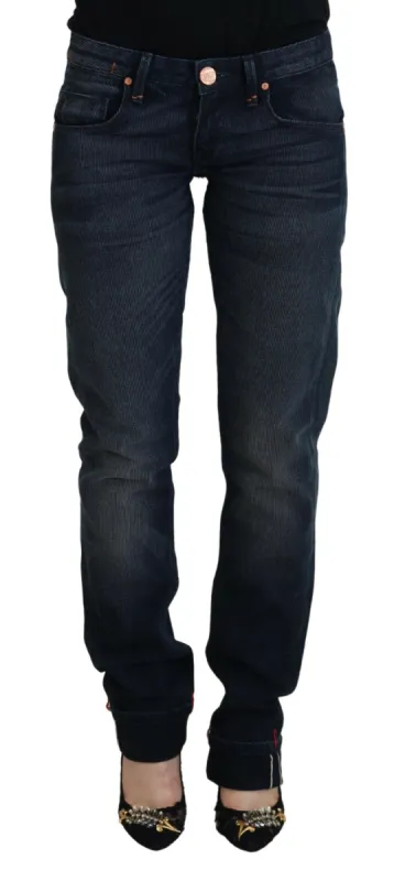 Chic Low Waist Denim Straight Fit Jeans sold by Louxly