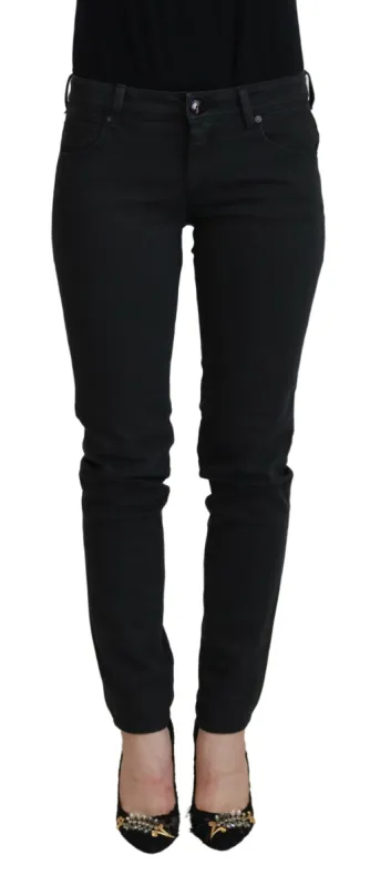 Chic Low Waist Black Skinny Jeans sold by Louxly