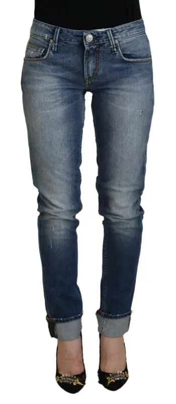 Sleek Skinny Low Waist Denim Jeans sold by Louxly