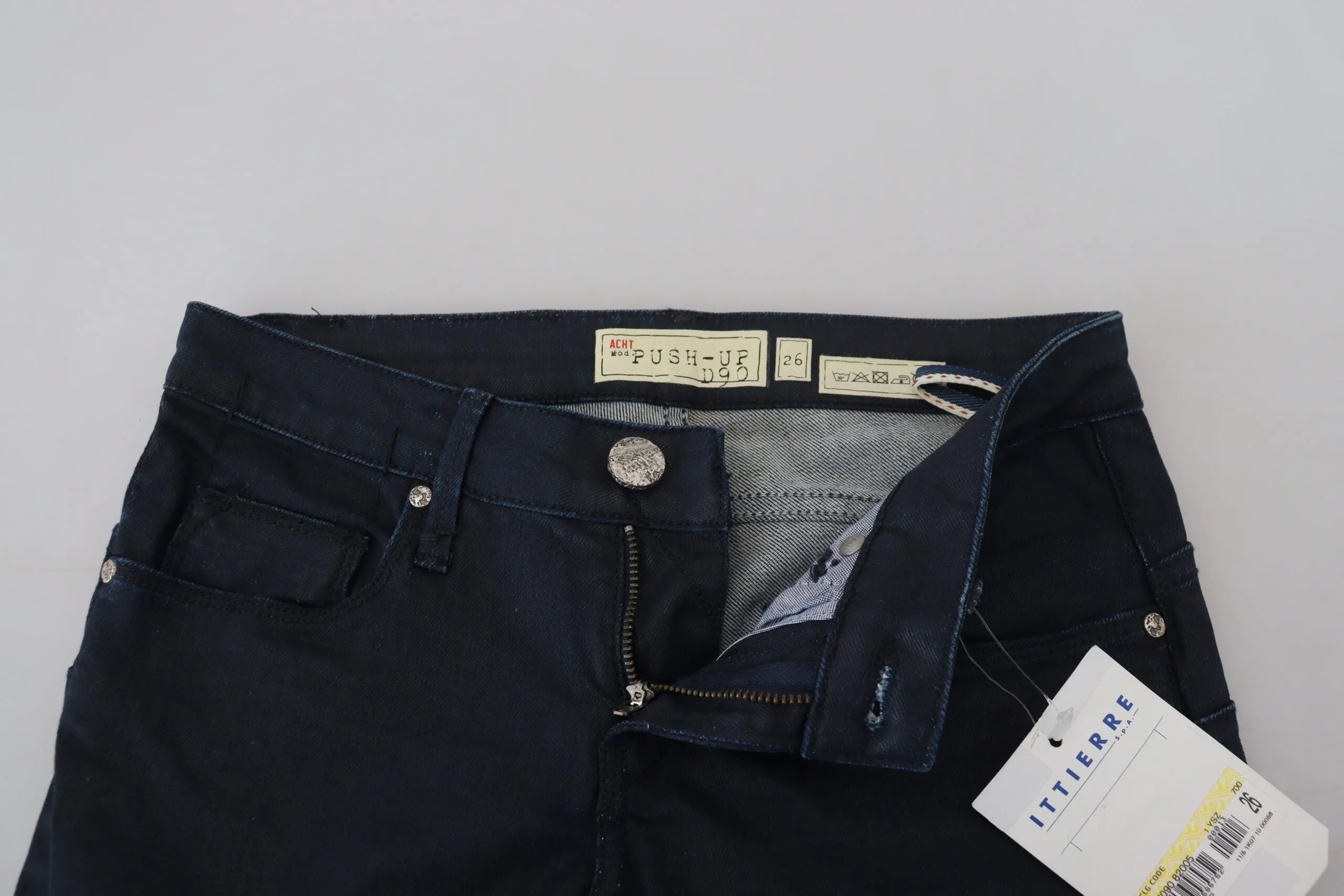 Chic Low Waist Skinny Jeans in Blue sold by Louxly product image thumbnail 4