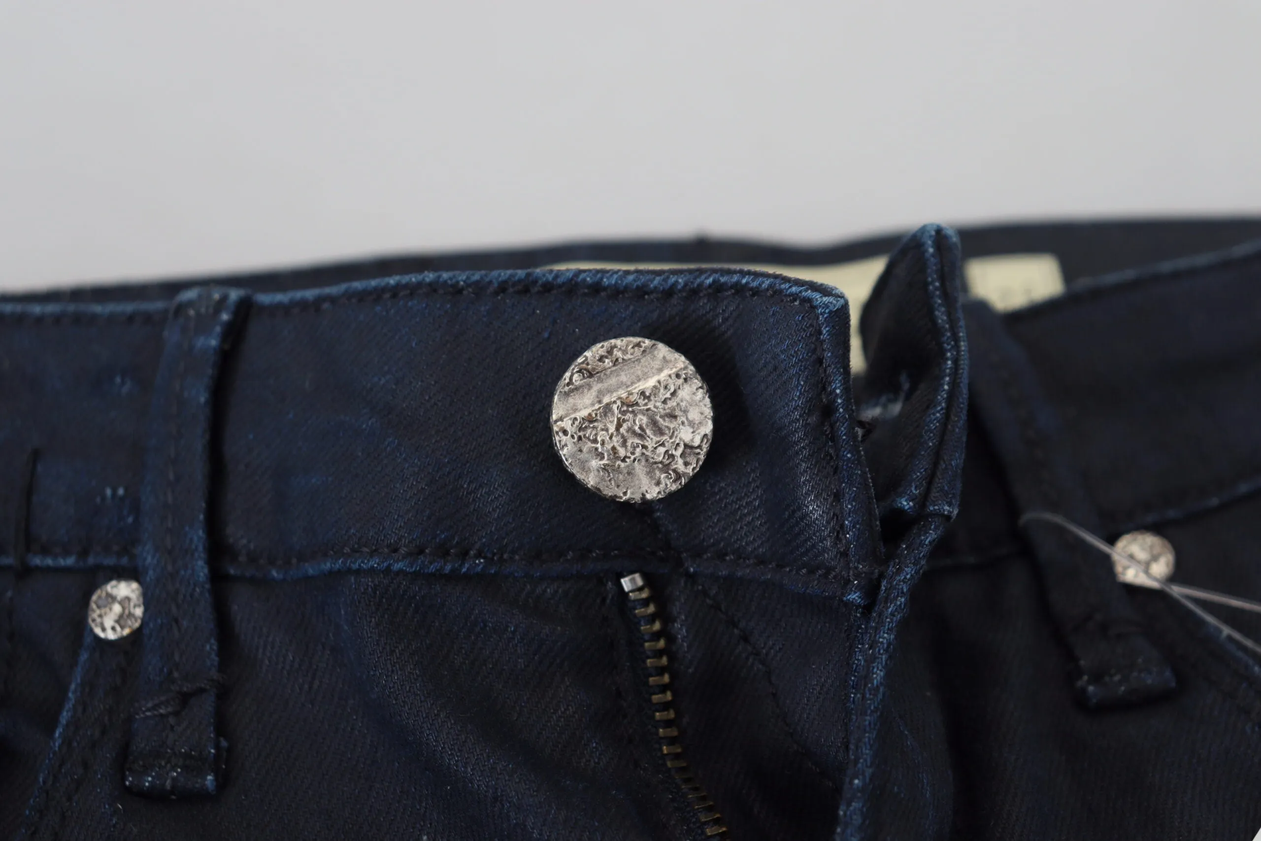 Chic Low Waist Skinny Jeans in Blue sold by Louxly product image thumbnail 5