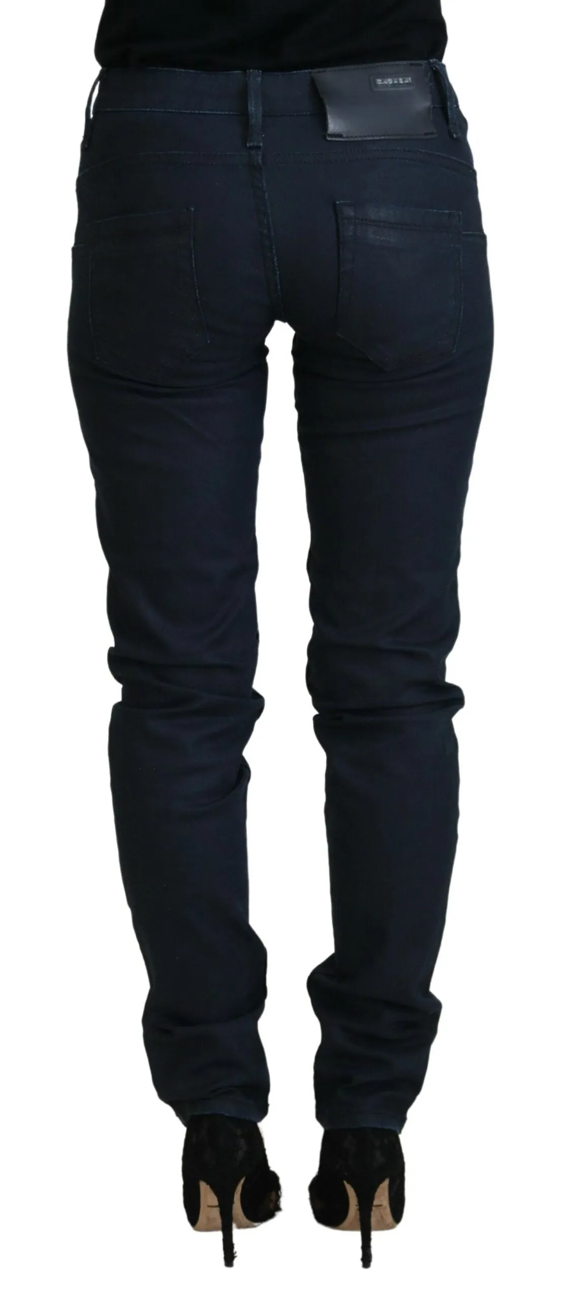Chic Low Waist Skinny Jeans in Blue sold by Louxly product image thumbnail 3