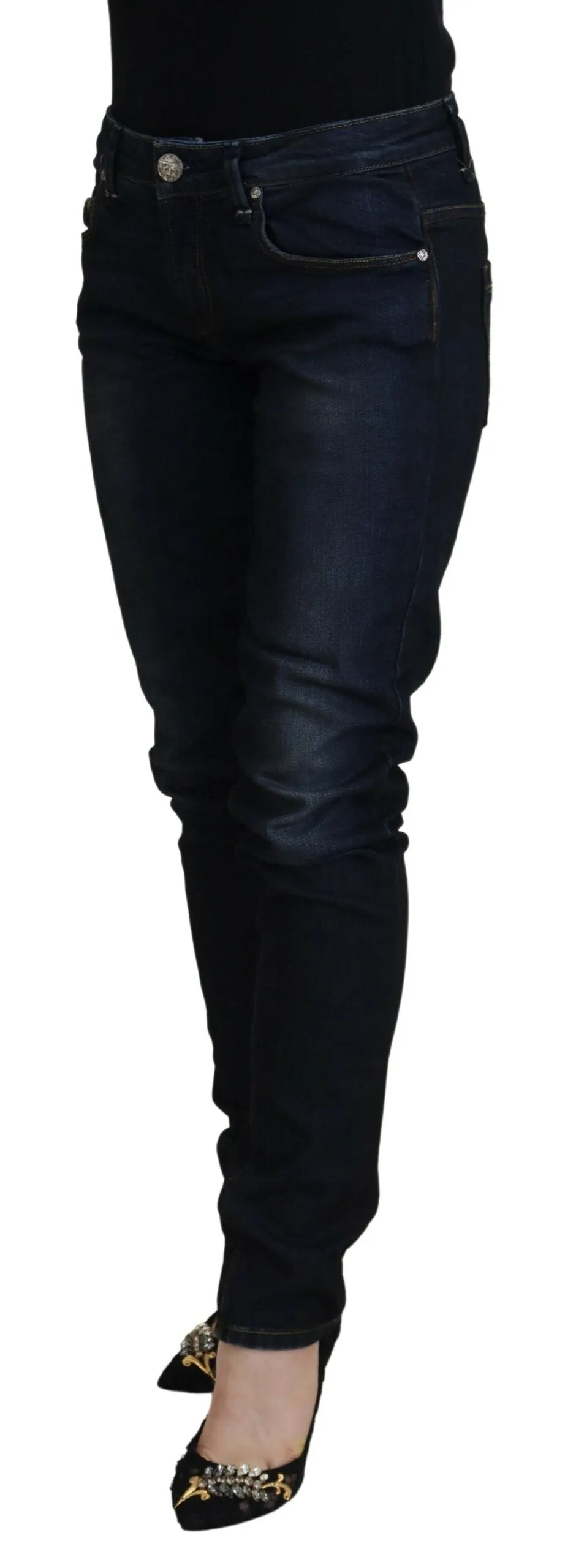 Chic Low Waist Denim Skinny Jeans sold by Louxly product image thumbnail 2