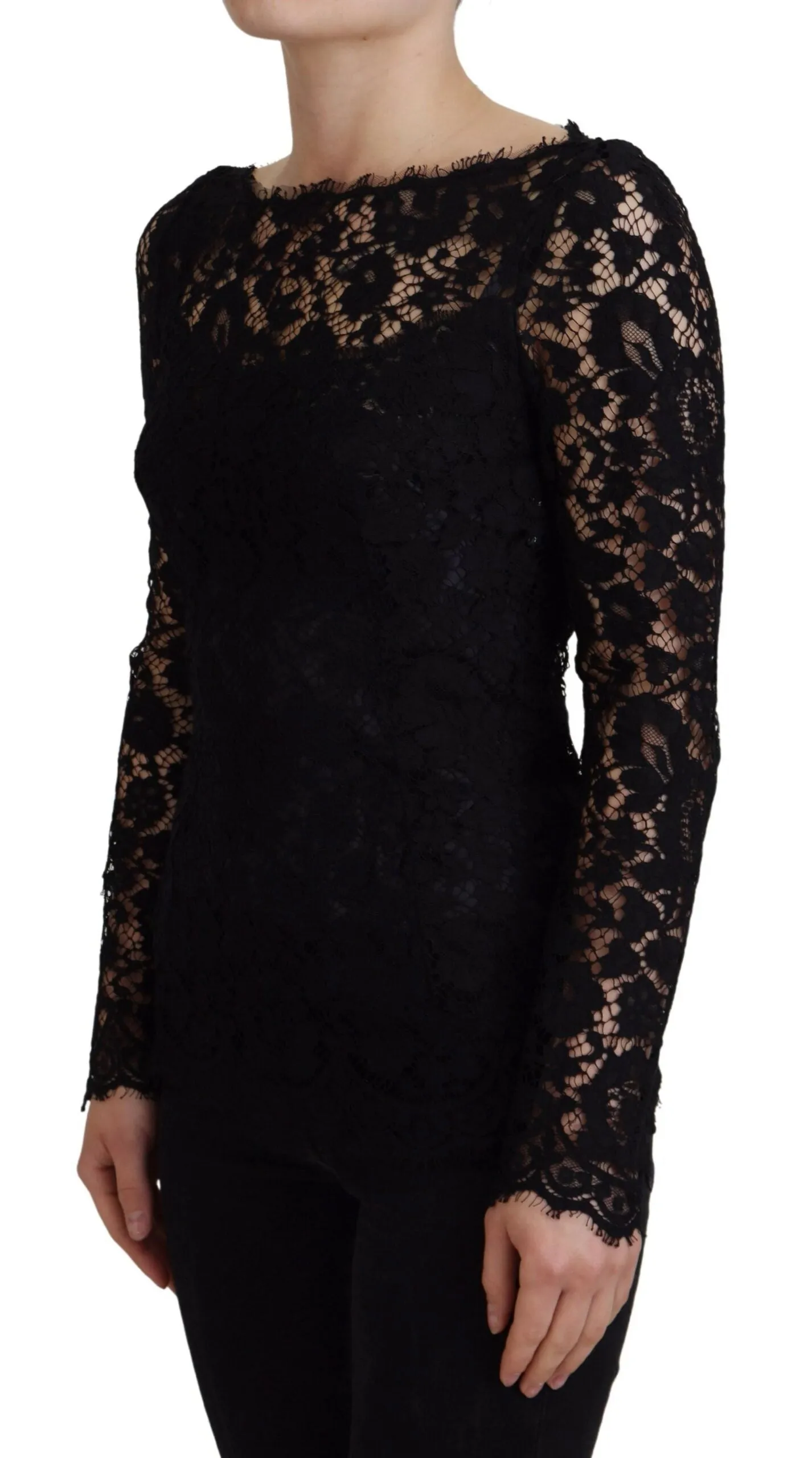 Elegant Floral Lace Long Sleeve Top sold by Louxly product image thumbnail 2