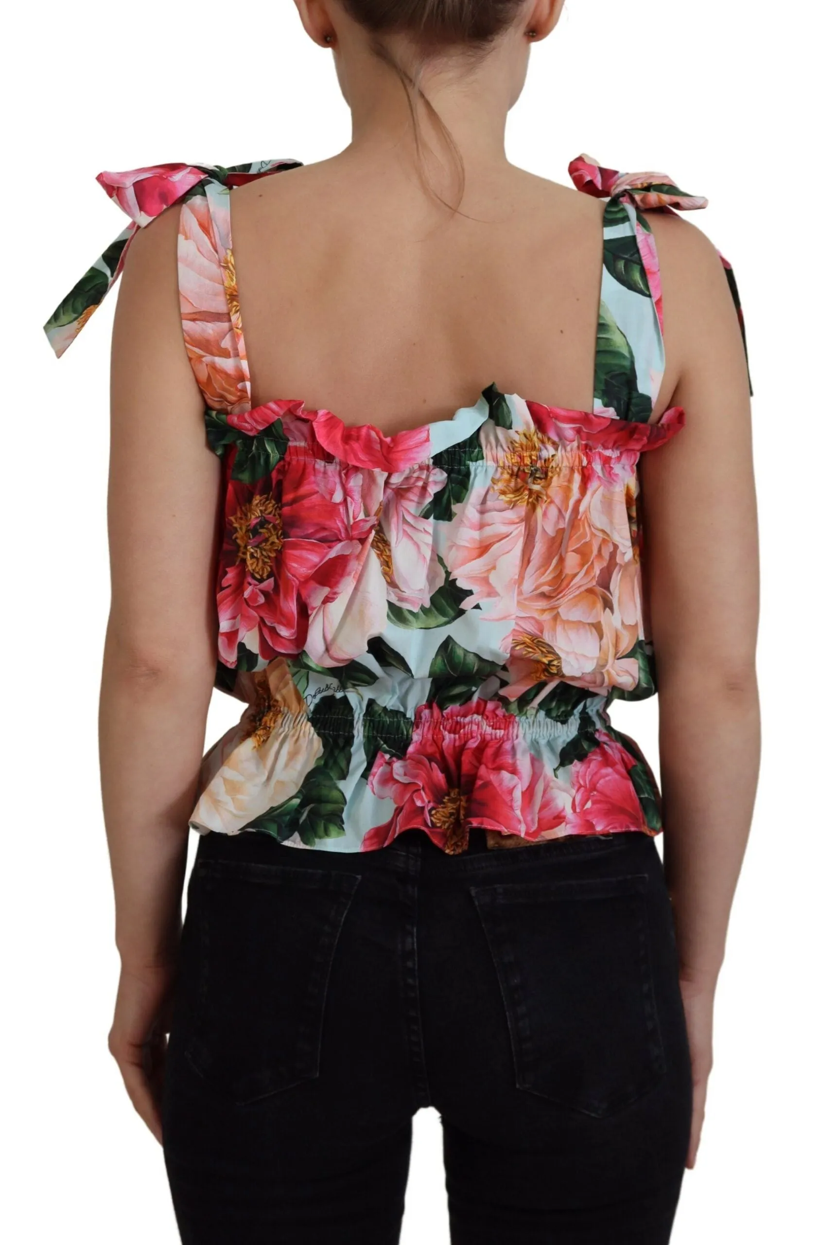 Elegant Floral Print Sleeveless Tank Top sold by Louxly product image thumbnail 3
