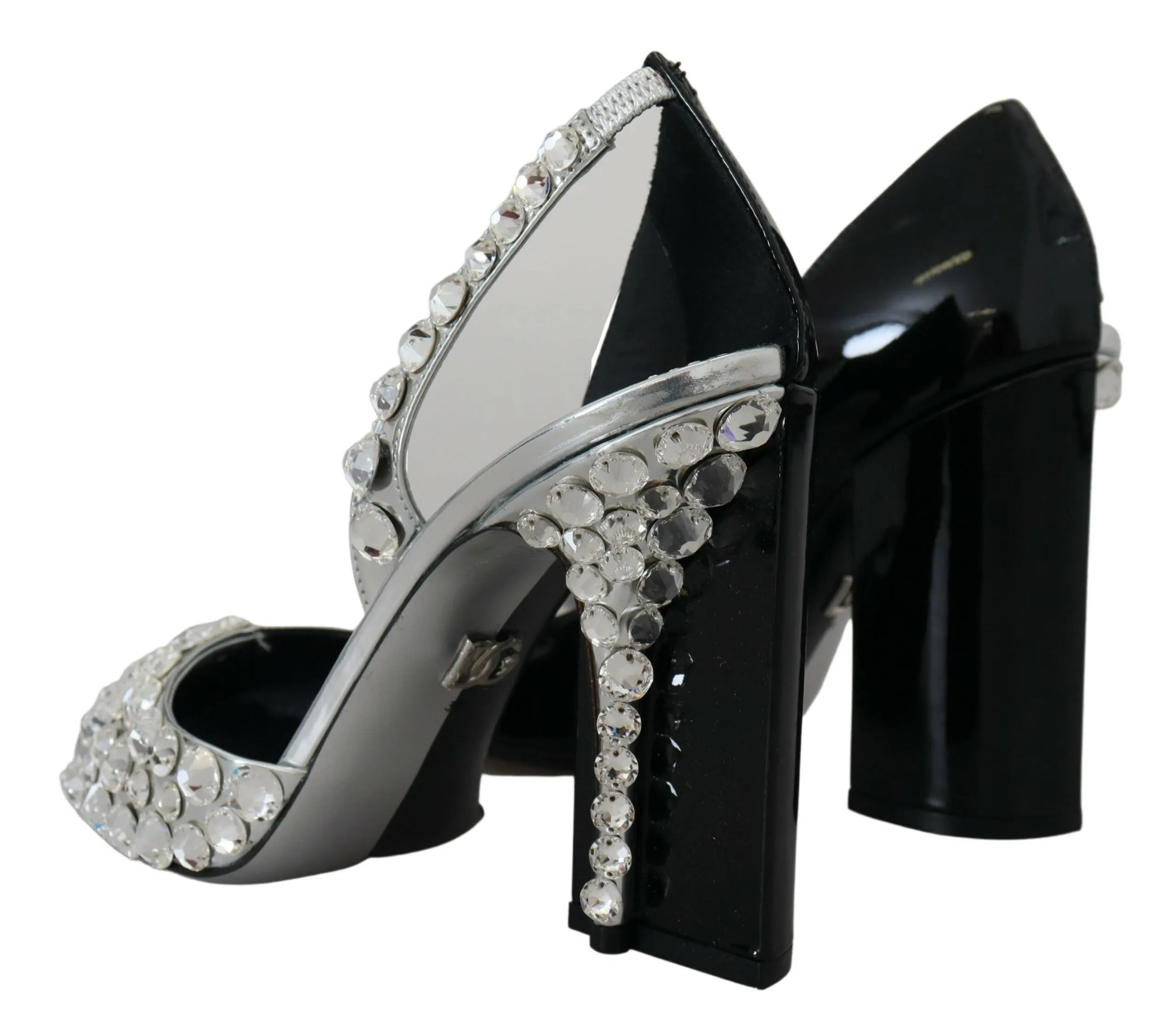 Elegant Crystals Embellished Leather Pumps sold by Louxly product image thumbnail 4
