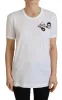 Elegant White Crewneck Cotton T-Shirt sold by Louxly