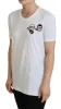 Elegant White Crewneck Cotton T-Shirt sold by Louxly