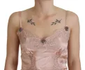 Elegant Pink Silk Lingerie Top sold by Louxly
