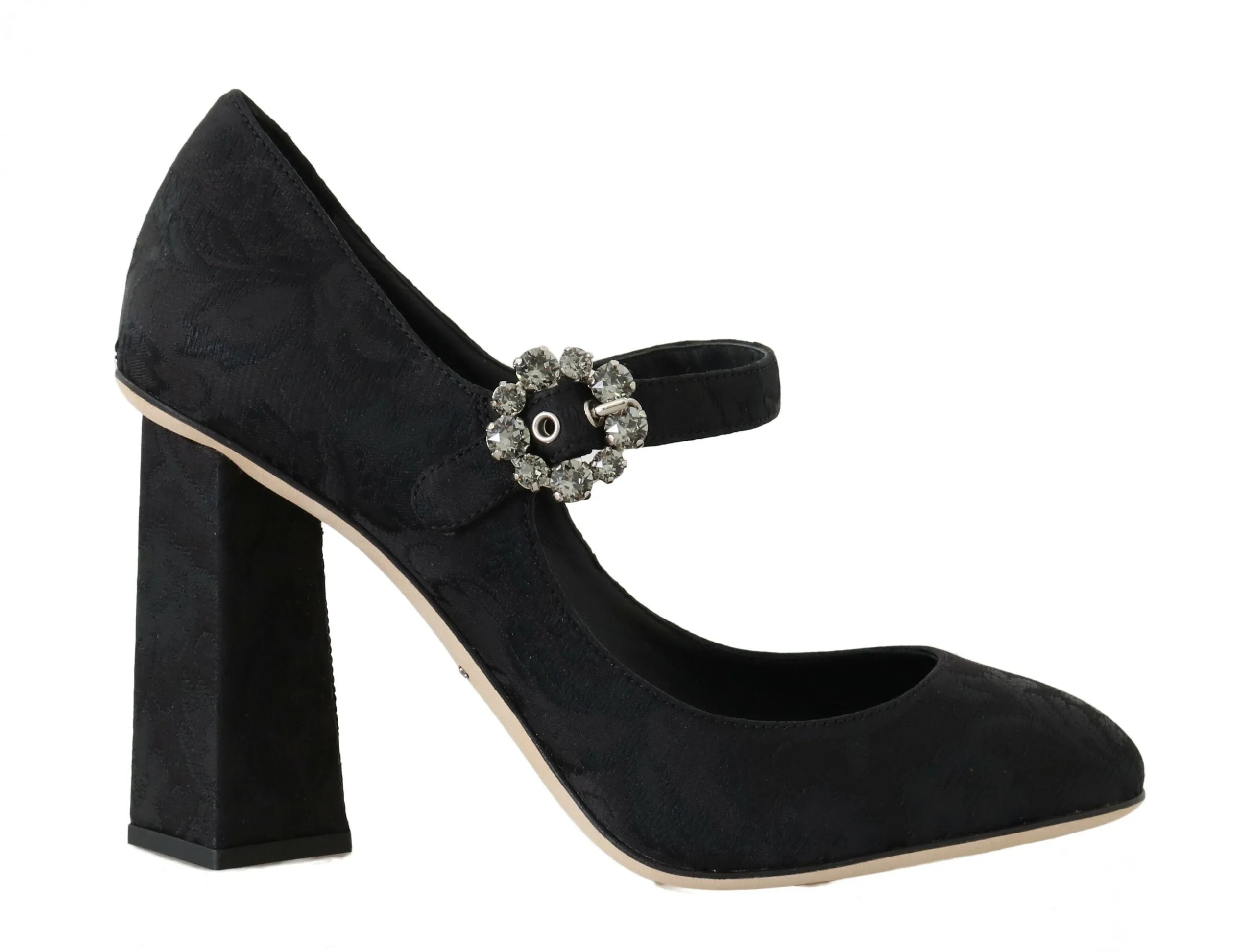Elegant Black Crystal Brocade Pumps sold by Louxly