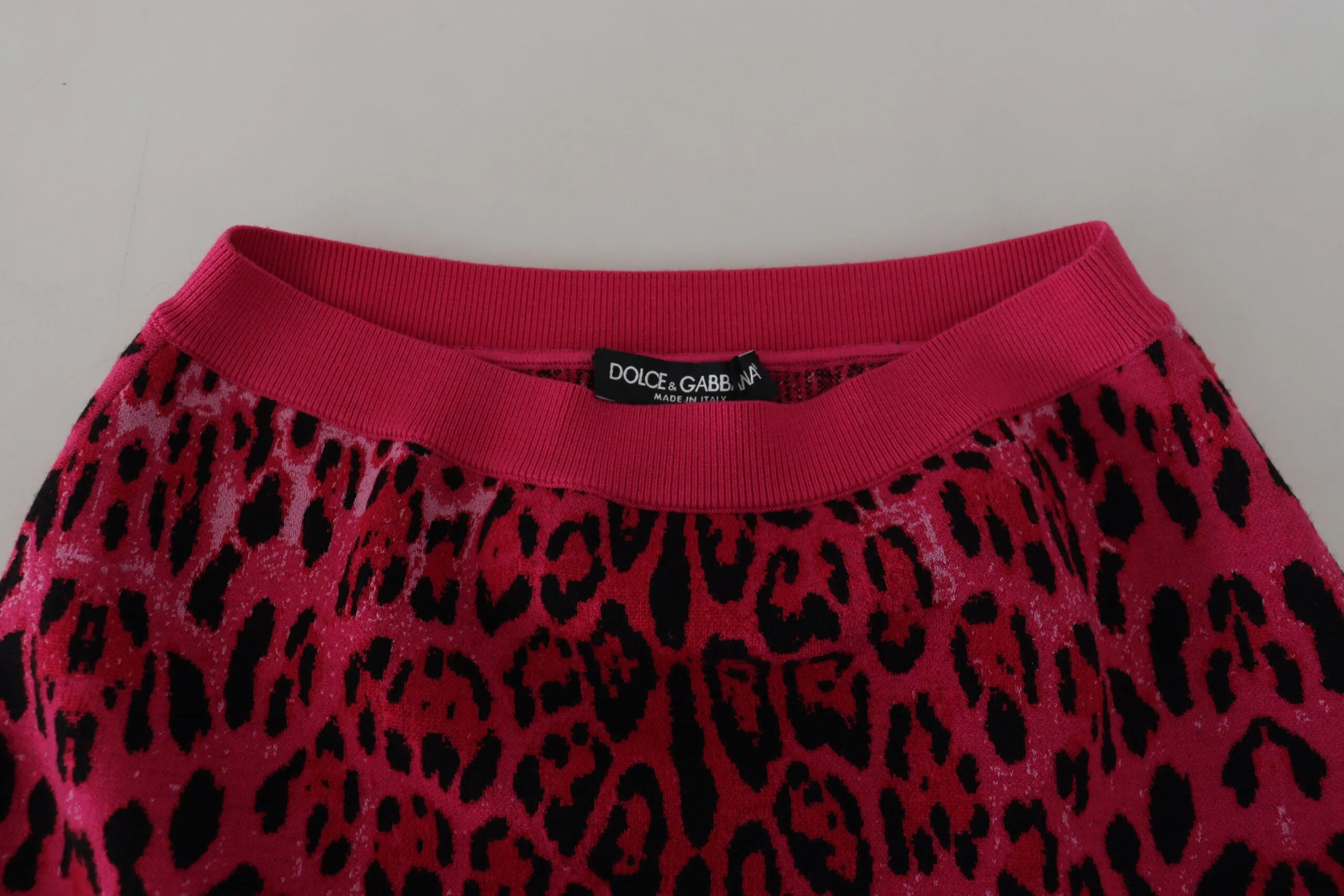 Chic High Waist Pink Leopard Mini Skirt sold by Louxly product image thumbnail 4