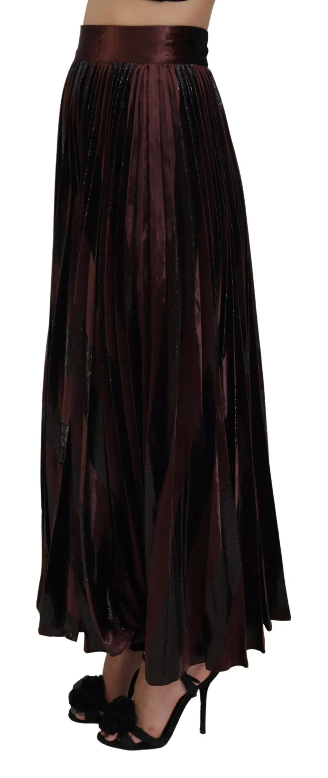 Elegant High Waist A-Line Maxi Skirt sold by Louxly product image thumbnail 2