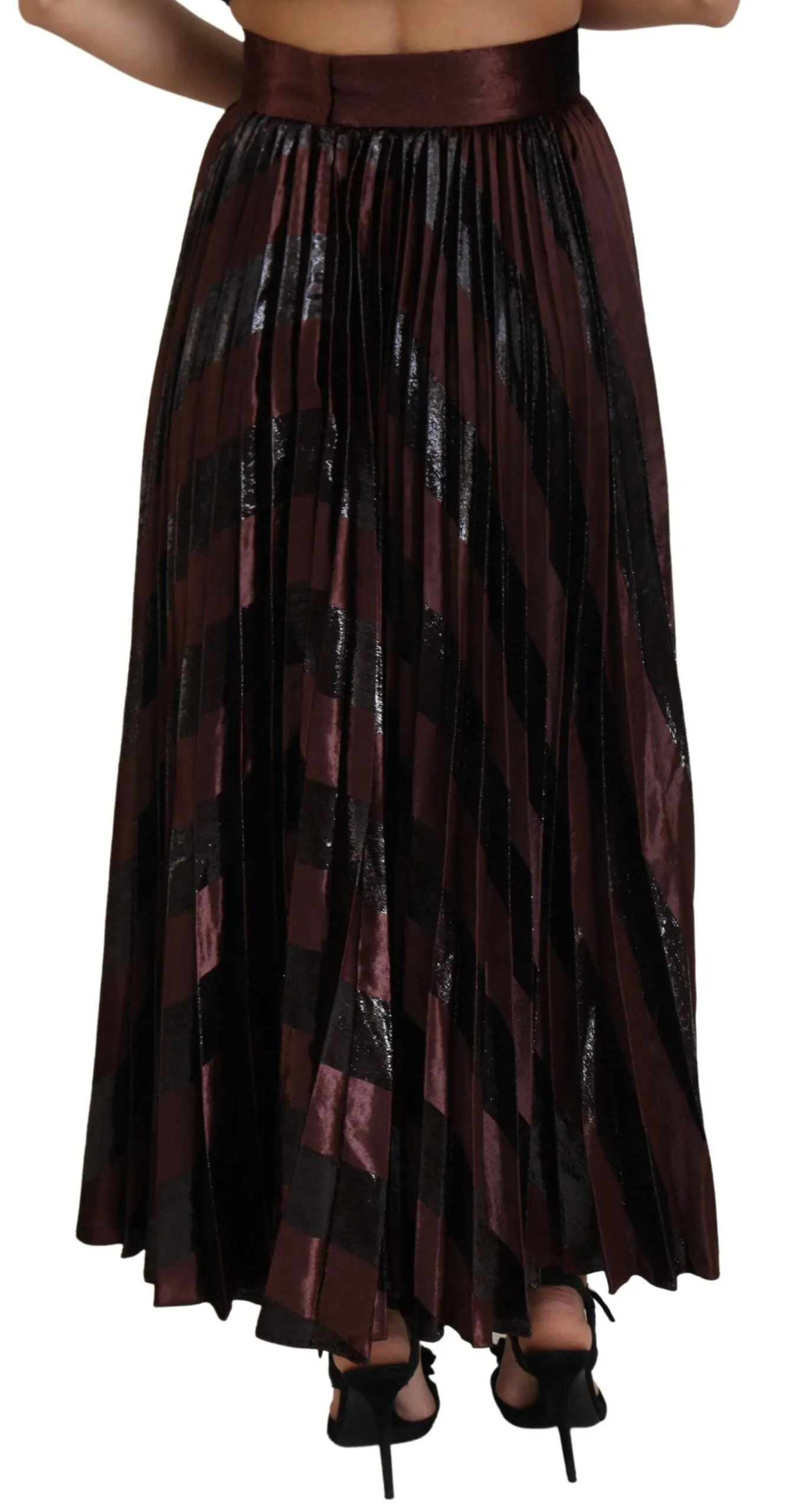 Elegant High Waist A-Line Maxi Skirt sold by Louxly product image thumbnail 3