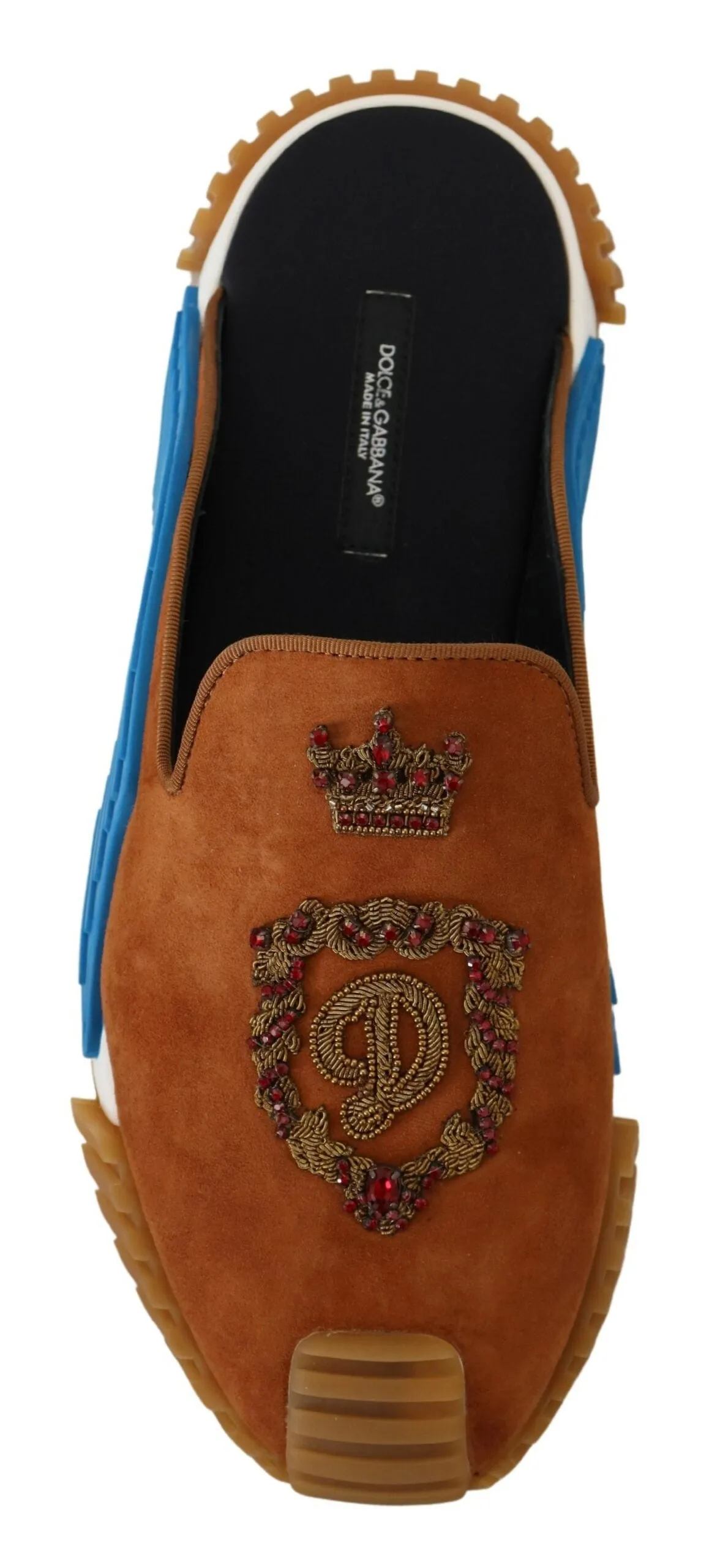 Beaded Elegance Suede Slides in Beige sold by Louxly product image thumbnail 5