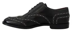 Elegant Studded Black Derby Shoes sold by Louxly