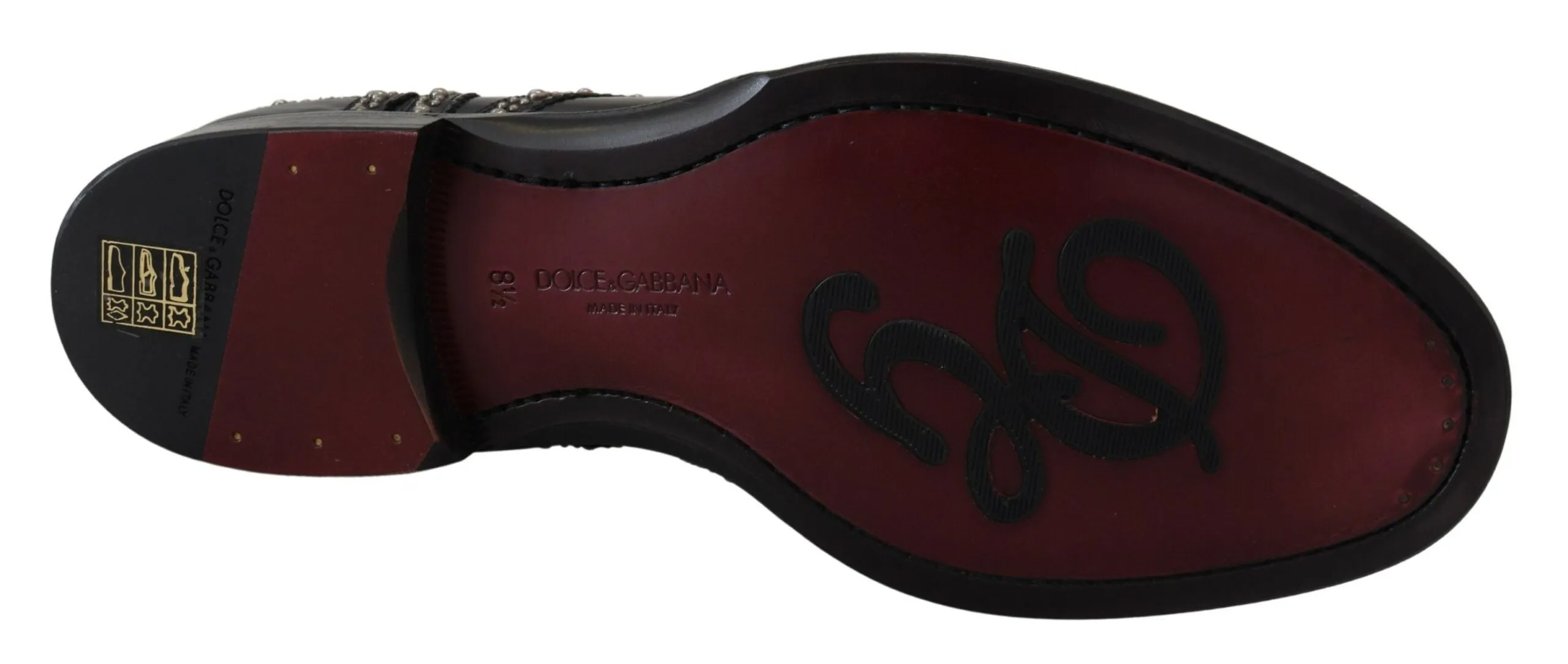 Elegant Studded Black Derby Shoes sold by Louxly product image thumbnail 4