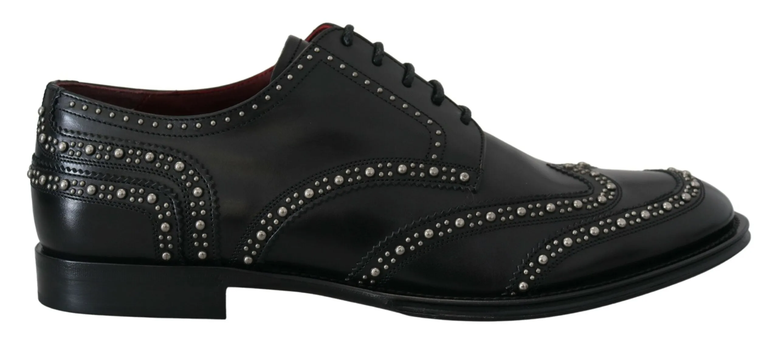 Elegant Studded Black Derby Shoes sold by Louxly