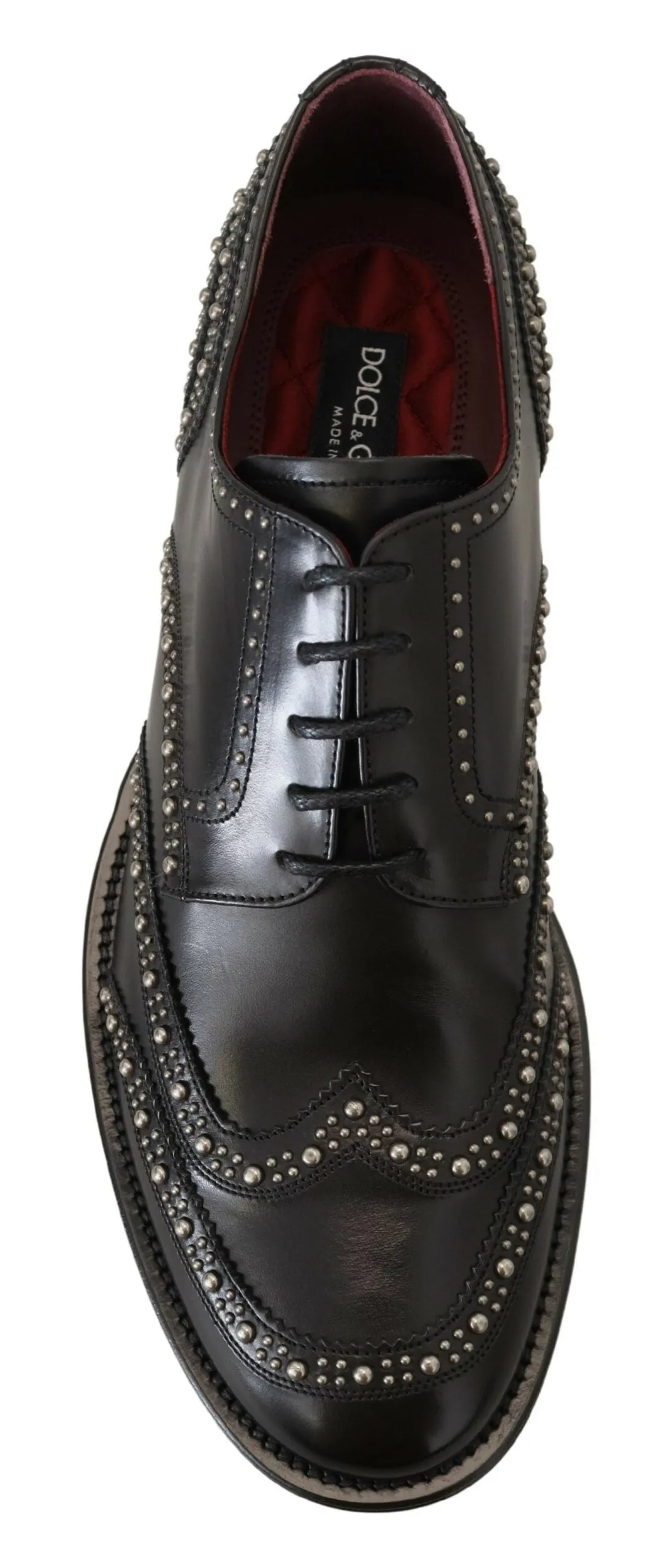 Elegant Studded Black Derby Shoes sold by Louxly product image thumbnail 5