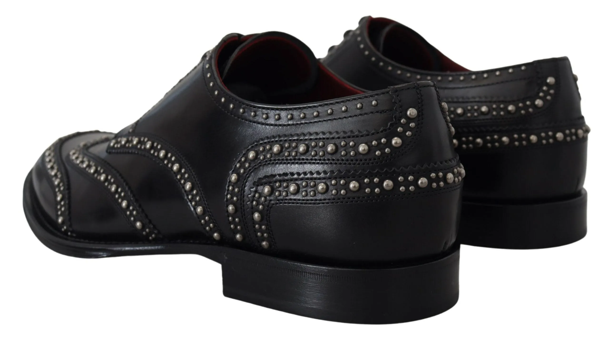 Elegant Studded Black Derby Shoes sold by Louxly product image thumbnail 2