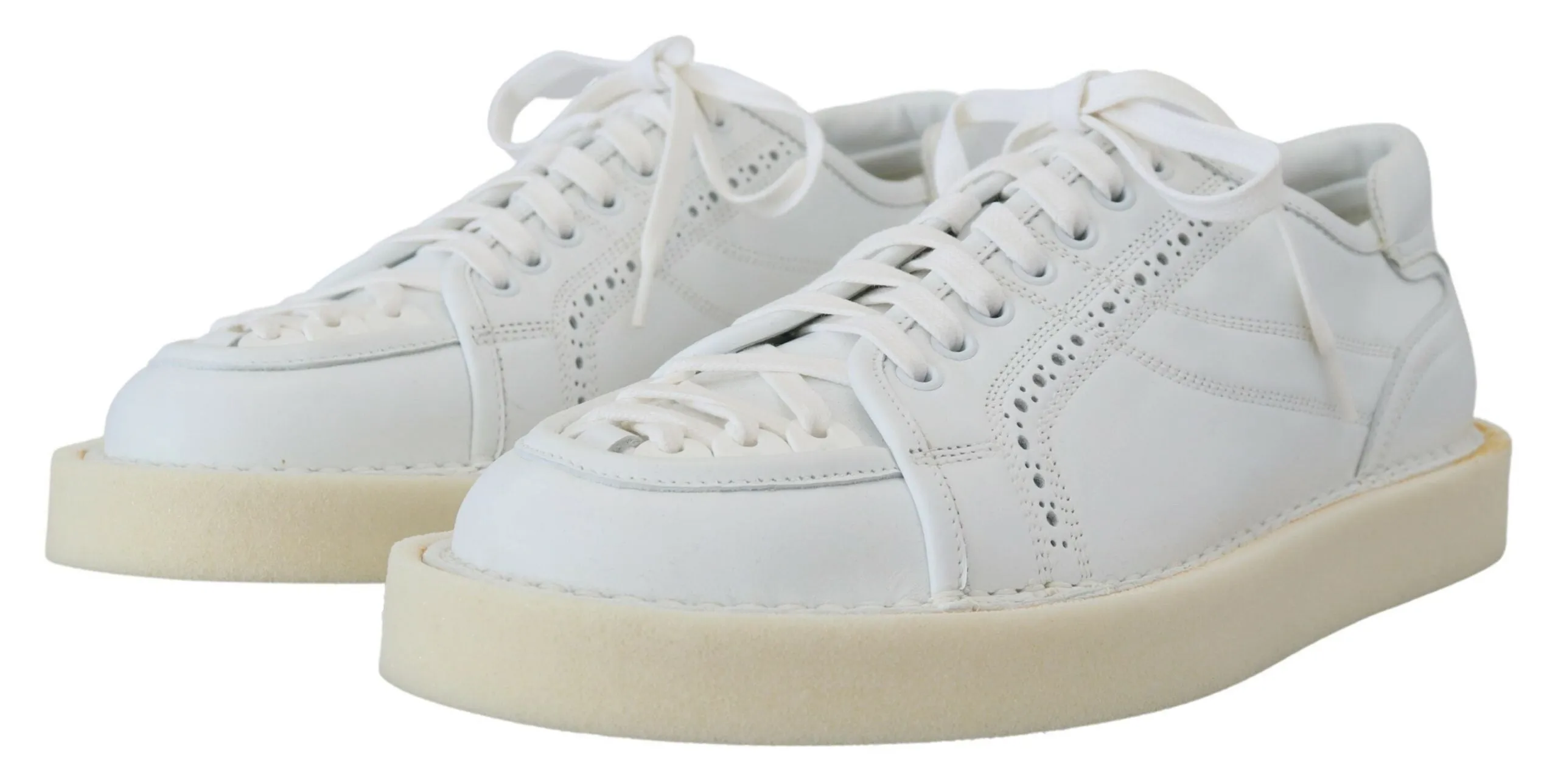 Elegant White Low Top Oxford Sneakers sold by Louxly product image thumbnail 2