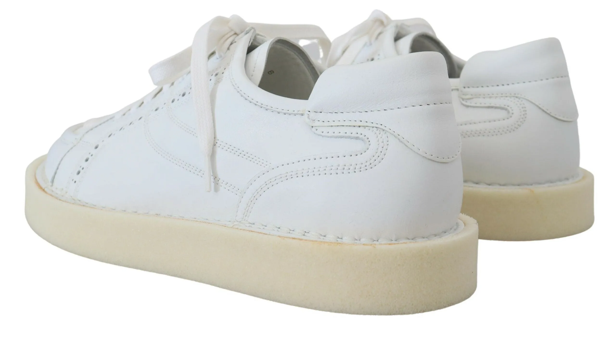 Elegant White Low Top Oxford Sneakers sold by Louxly product image thumbnail 3