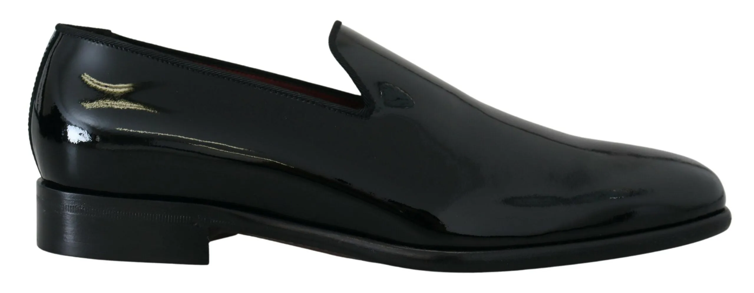 Sleek Black Patent Loafers sold by Louxly