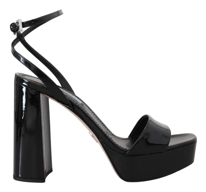 Elevate Your Elegance with Glossy Black Heels sold by Louxly