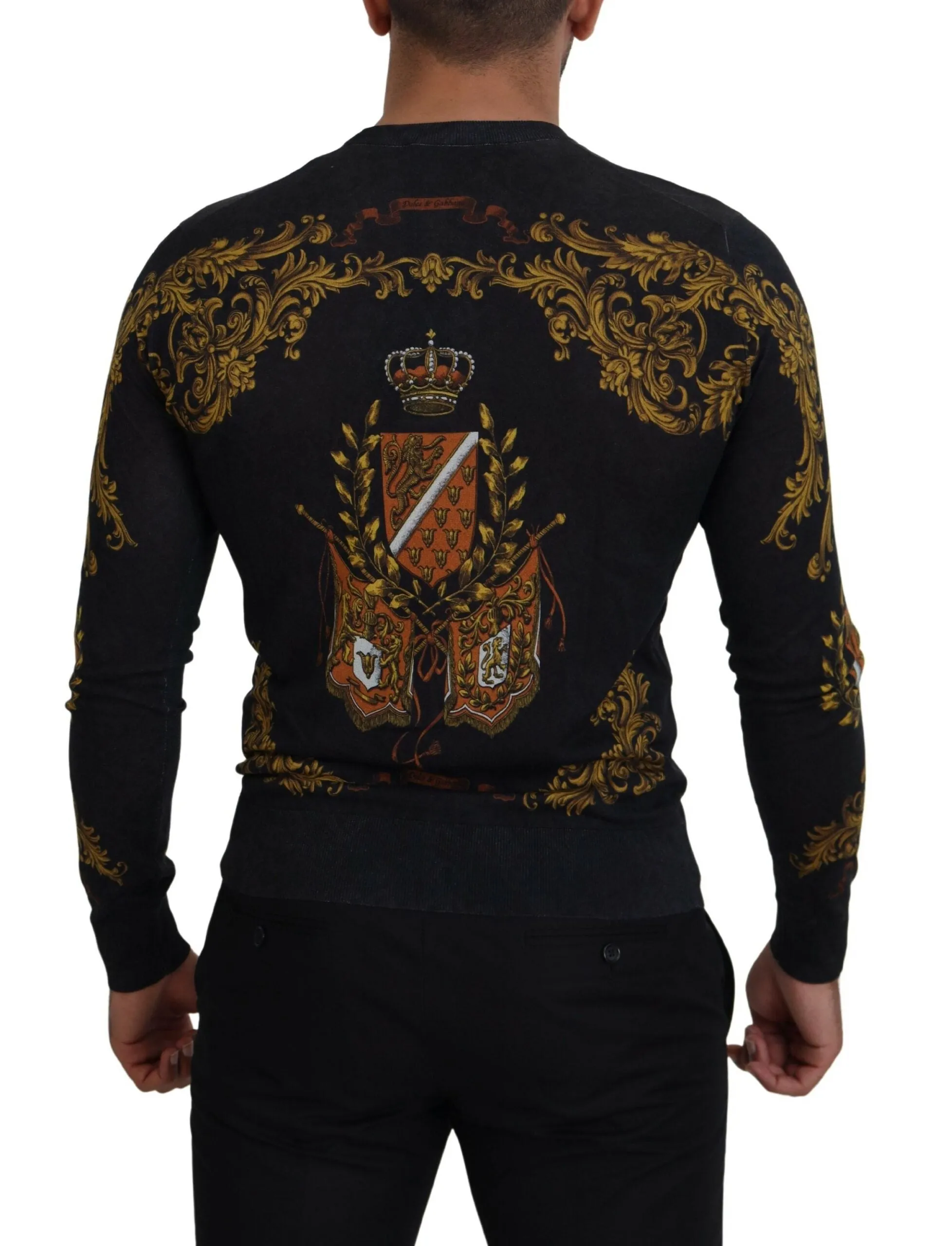 Baroque Medal Motive Silk Sweater sold by Louxly product image thumbnail 3