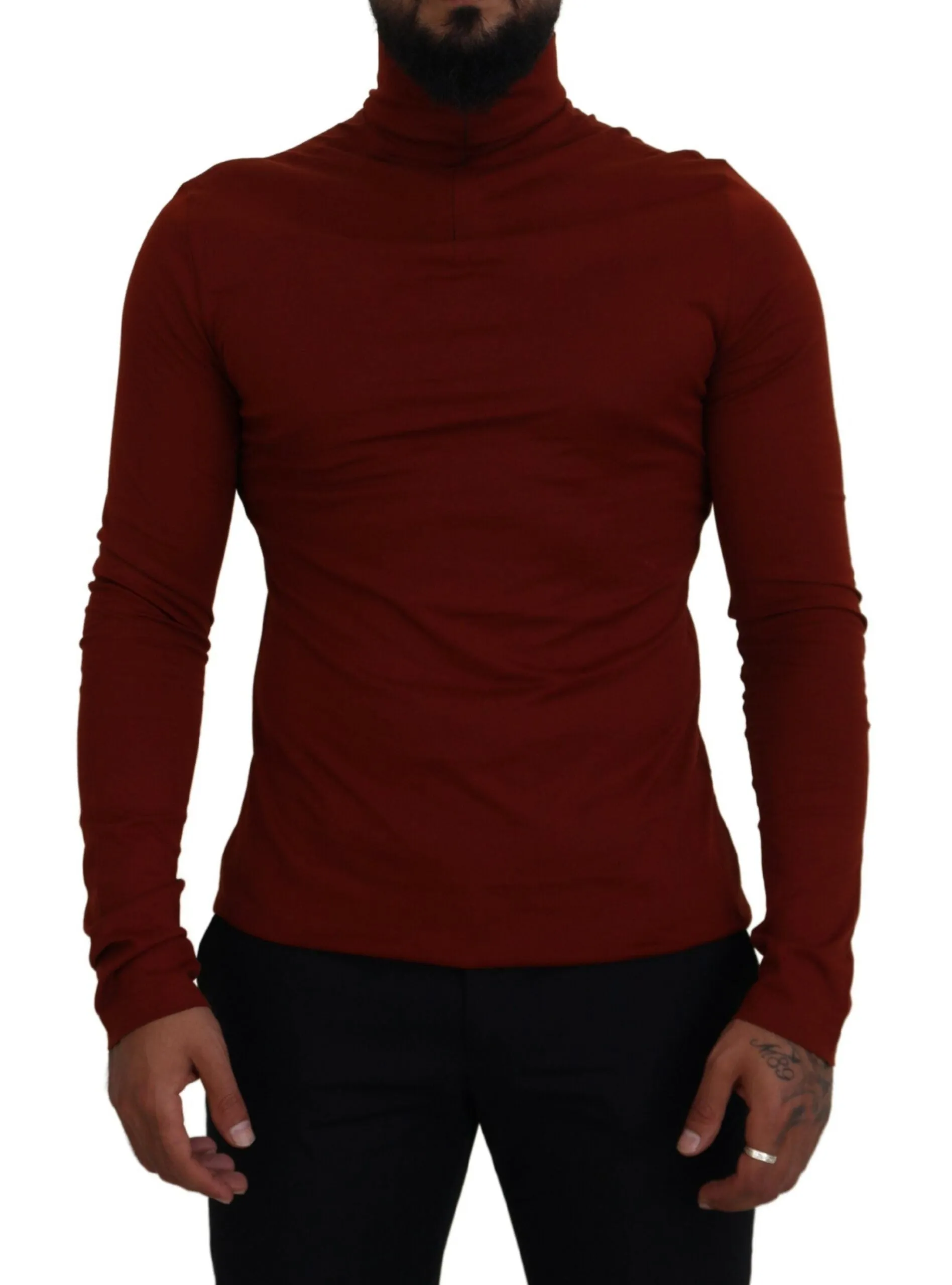 Elegant Maroon Collar Zip Sweater sold by Louxly