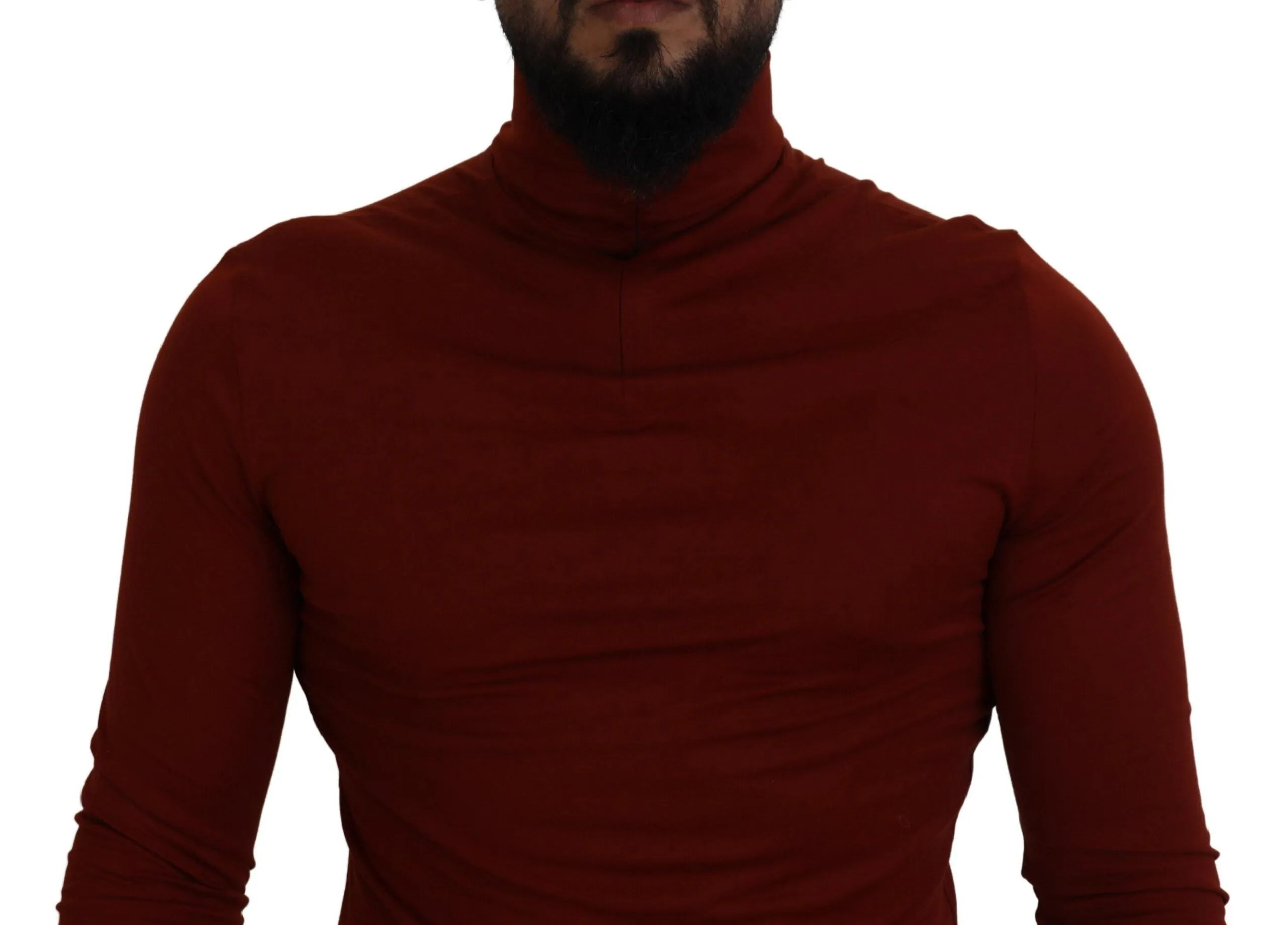 Elegant Maroon Collar Zip Sweater sold by Louxly product image thumbnail 4