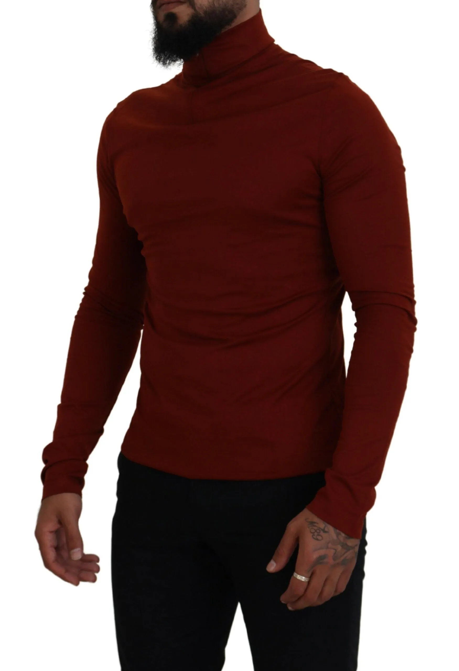 Elegant Maroon Collar Zip Sweater sold by Louxly product image thumbnail 2