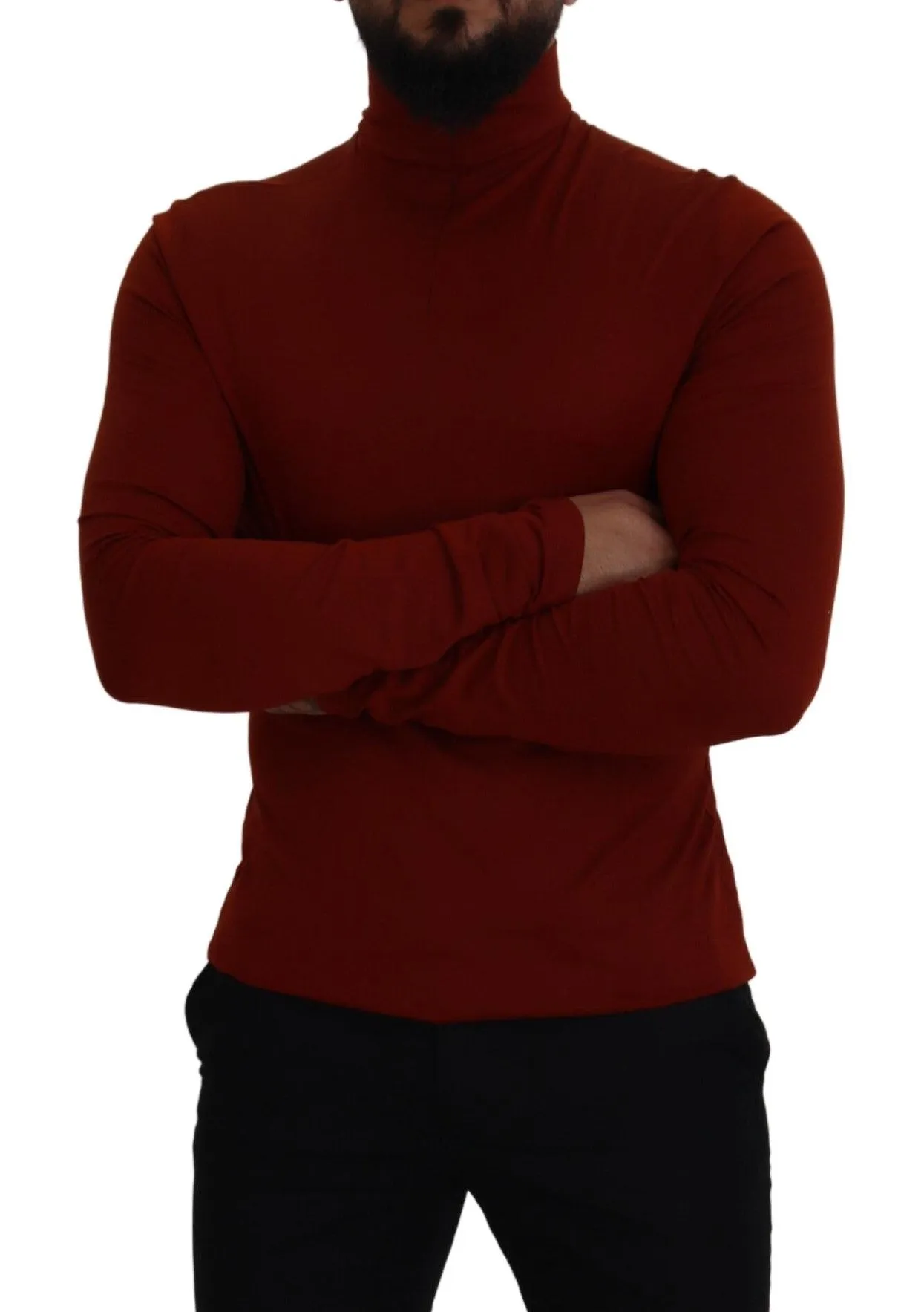 Elegant Maroon Collar Zip Sweater sold by Louxly product image thumbnail 5