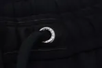 Sleek Black Wool-Blend Sweatpants sold by Louxly
