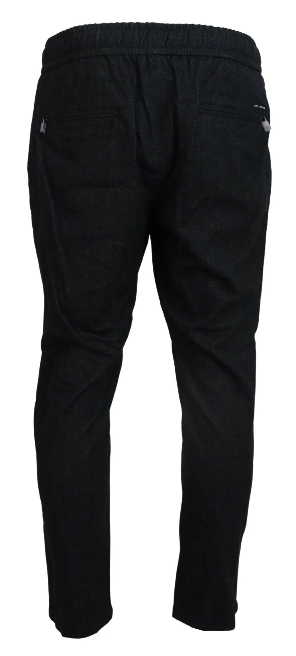 Elegant Tapered Blue Denim Pants sold by Louxly product image thumbnail 3