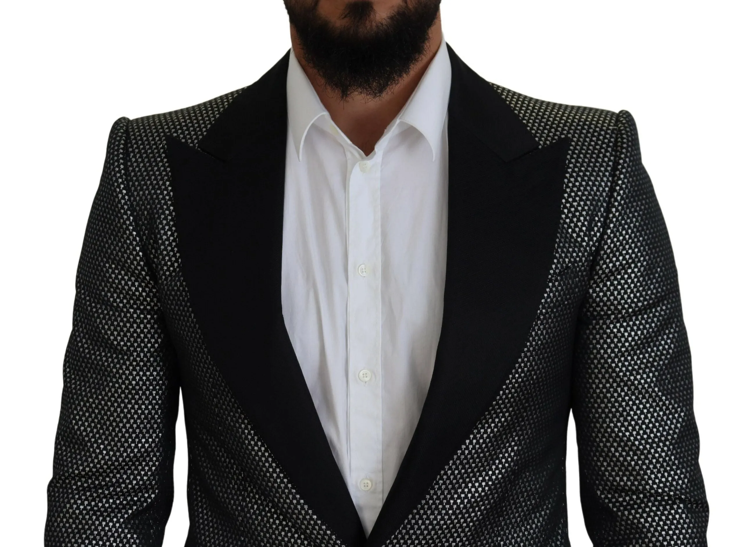 Elegant Jacquard Single Breasted Blazer sold by Louxly product image thumbnail 2