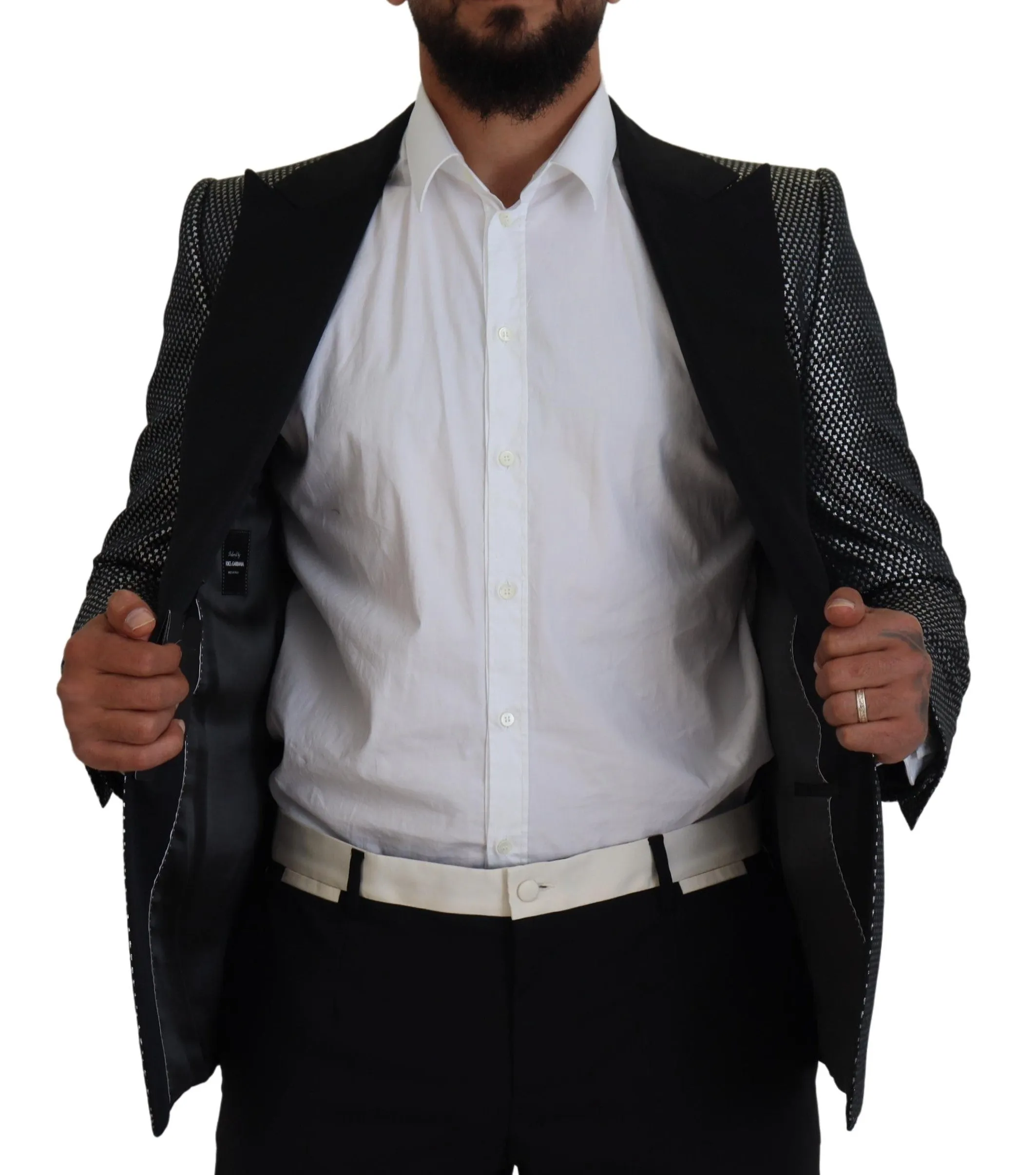 Elegant Jacquard Single Breasted Blazer sold by Louxly product image thumbnail 3