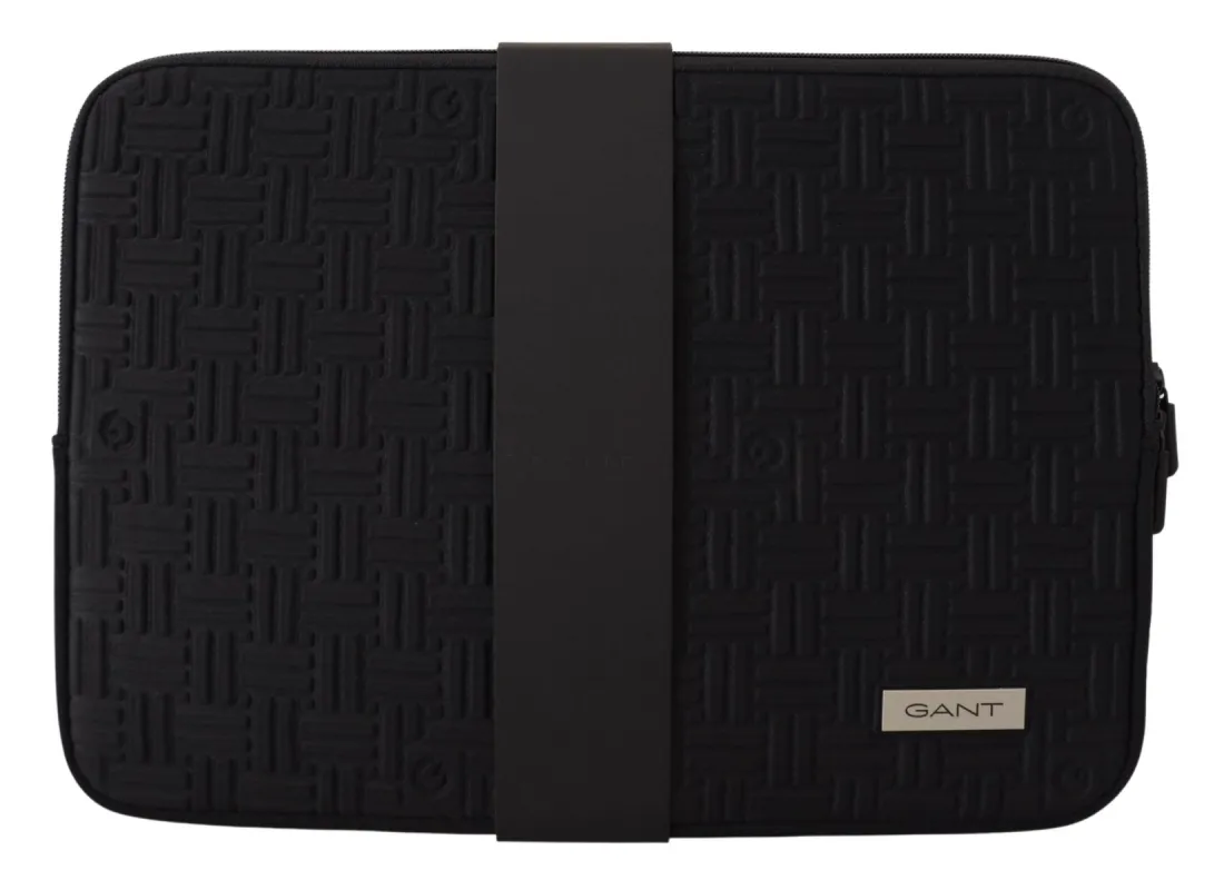 Sleek Black Neoprene Laptop Sleeve sold by Louxly