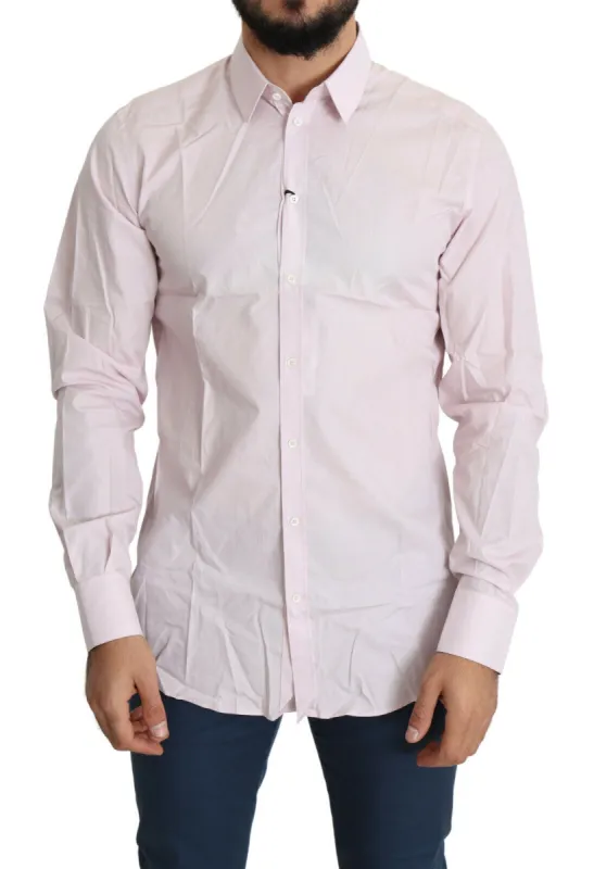 Elegant Slim Fit Pink Dress Shirt sold by Louxly