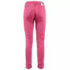 Chic Fuchsia Skinny Jeans with Mini Ankle Slits sold by Louxly