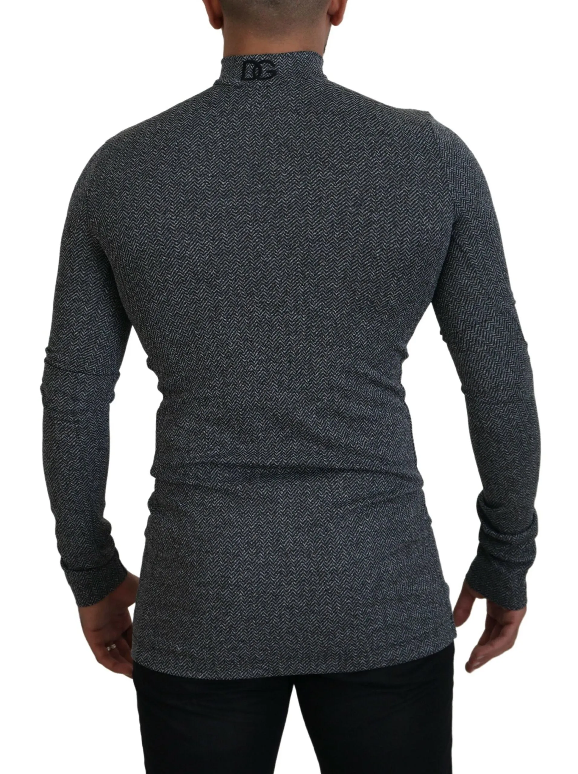 Elegant Dark Gray Pullover Sweater sold by Louxly product image thumbnail 3