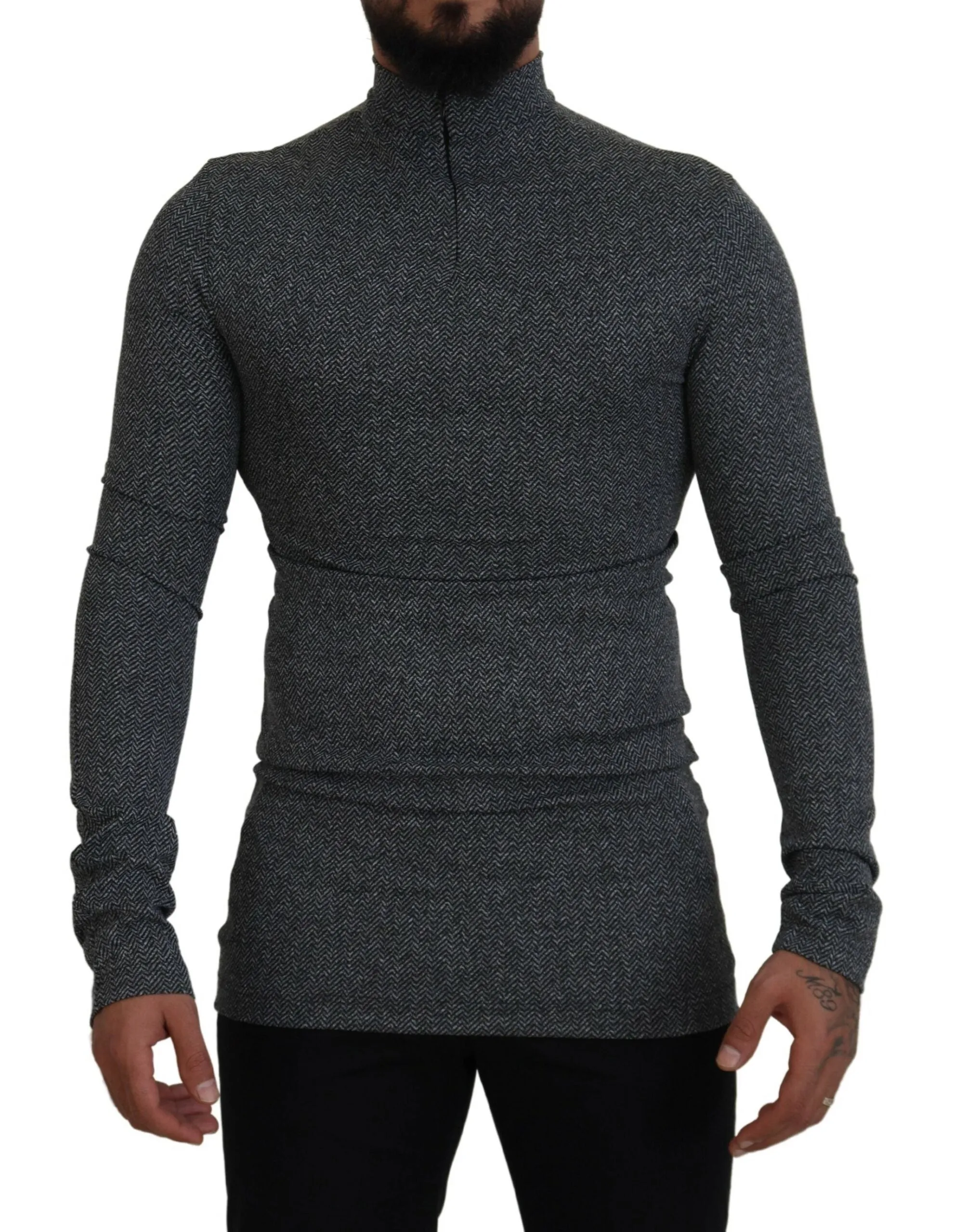 Elegant Dark Gray Pullover Sweater sold by Louxly
