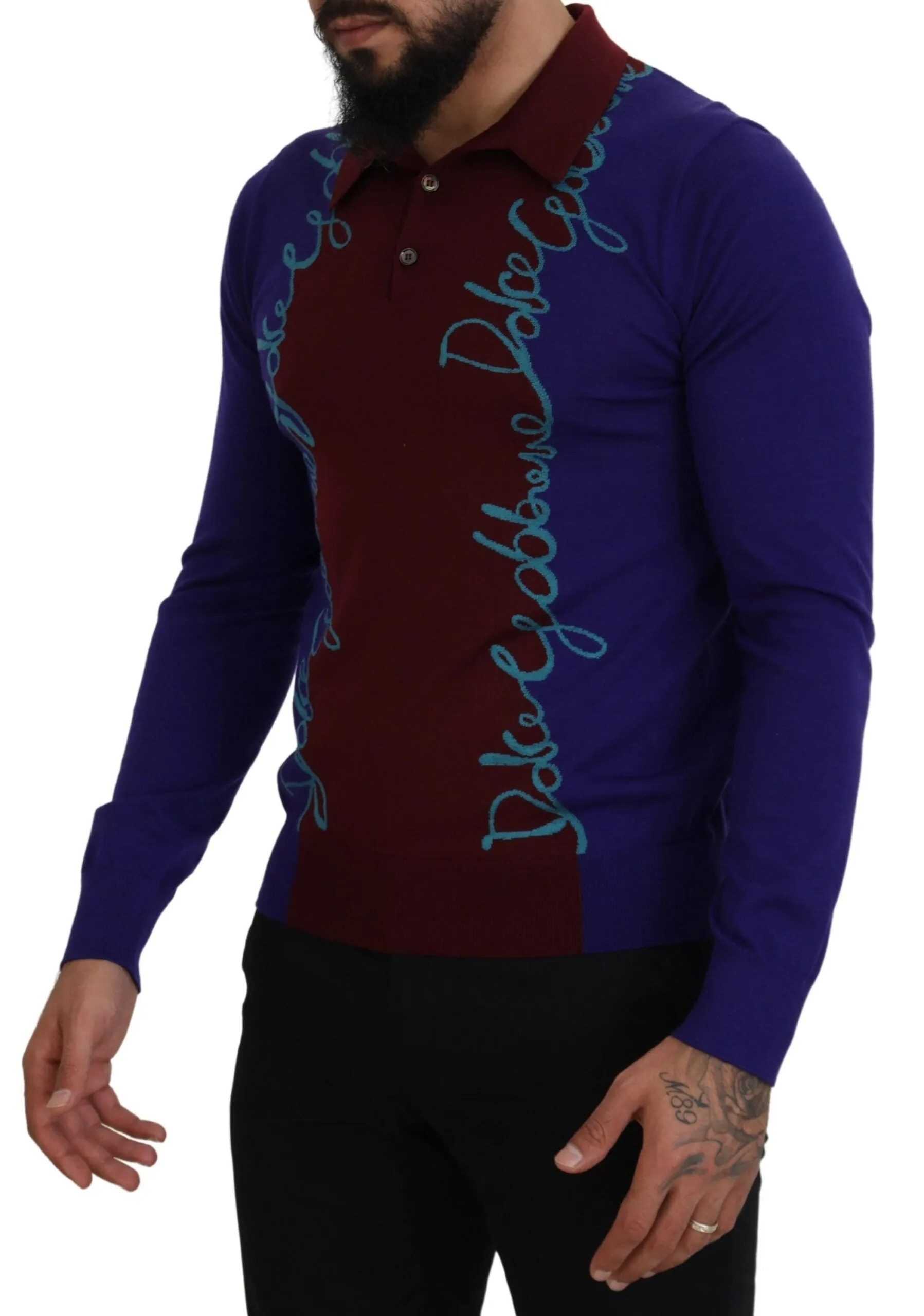 Multicolor Virgin Wool Silk Pullover Sweater sold by Louxly product image thumbnail 2