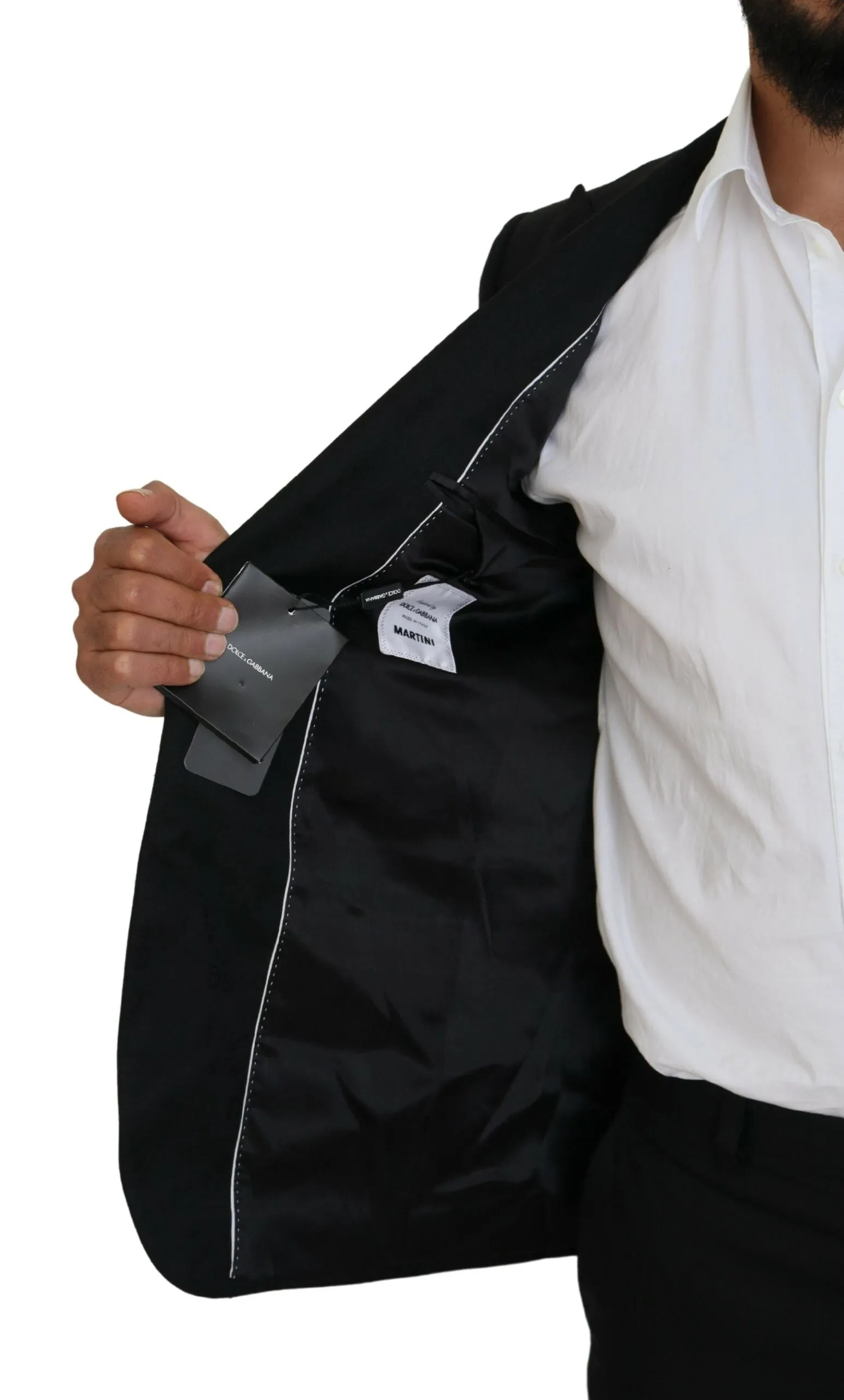 Elegant Martini Style Black Formal Blazer sold by Louxly product image thumbnail 5