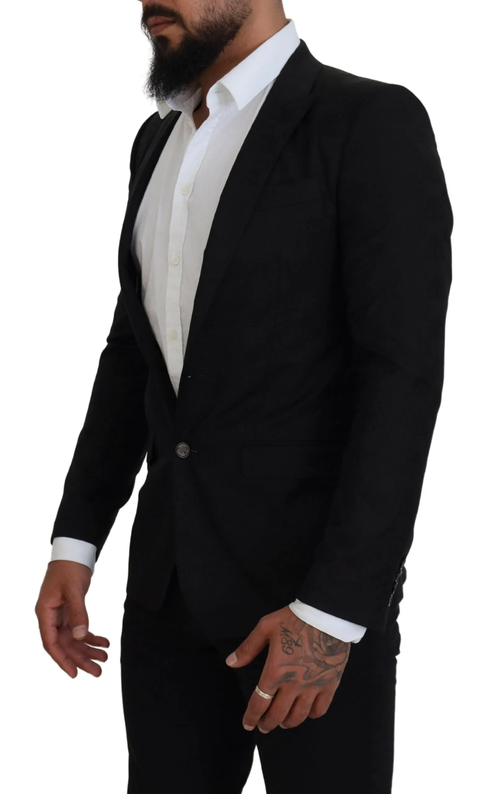 Elegant Martini Style Black Formal Blazer sold by Louxly product image thumbnail 2