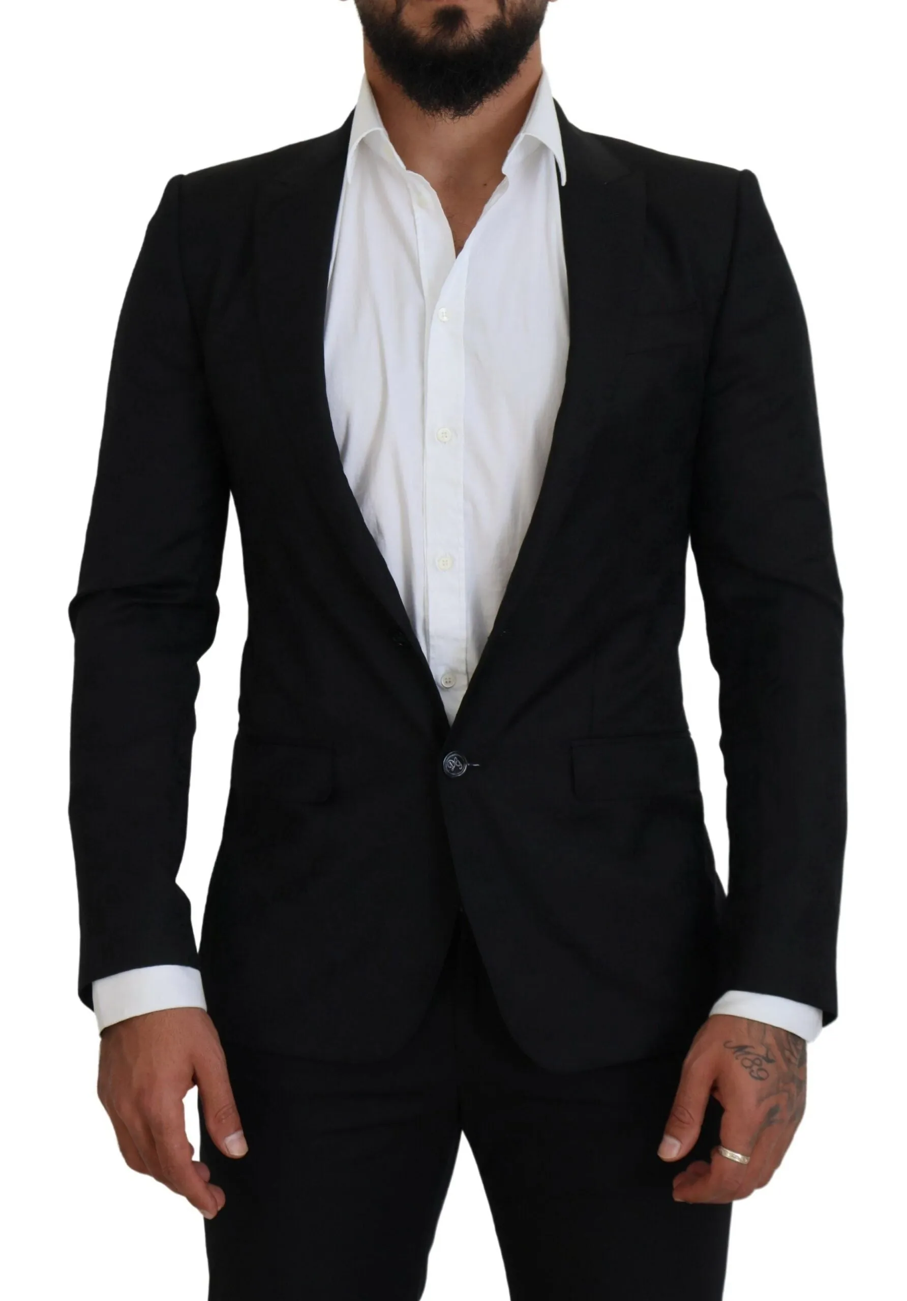 Elegant Martini Style Black Formal Blazer sold by Louxly