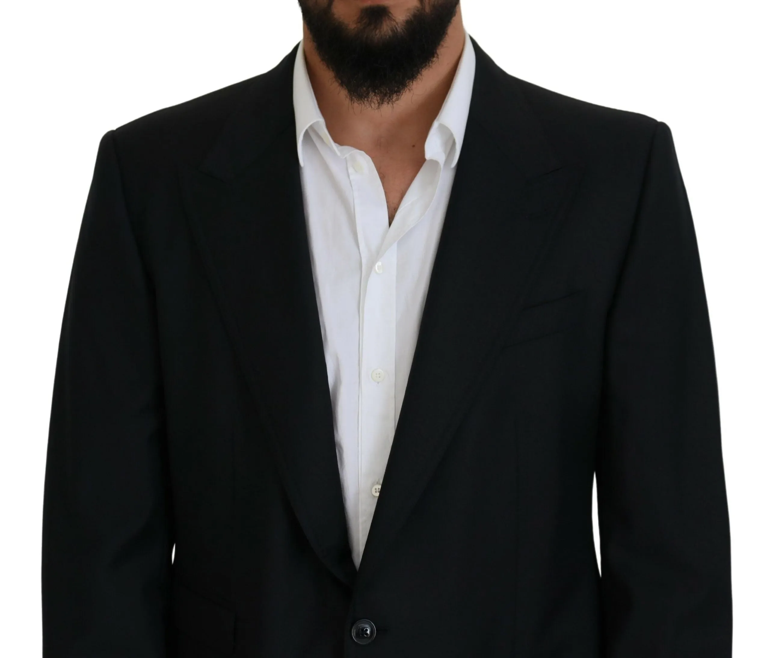 Elegant Dark Blue Single Breasted Blazer sold by Louxly product image thumbnail 4