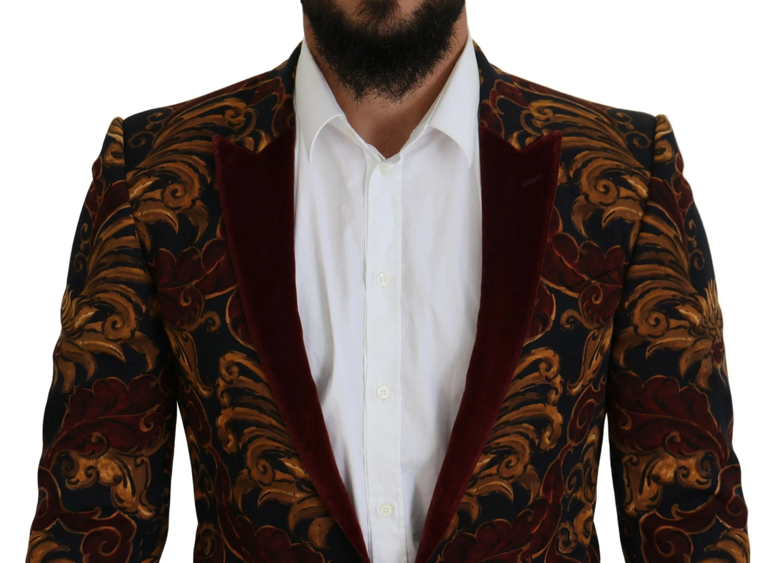 Elegant Multicolor Wool Blend Blazer sold by Louxly product image thumbnail 4