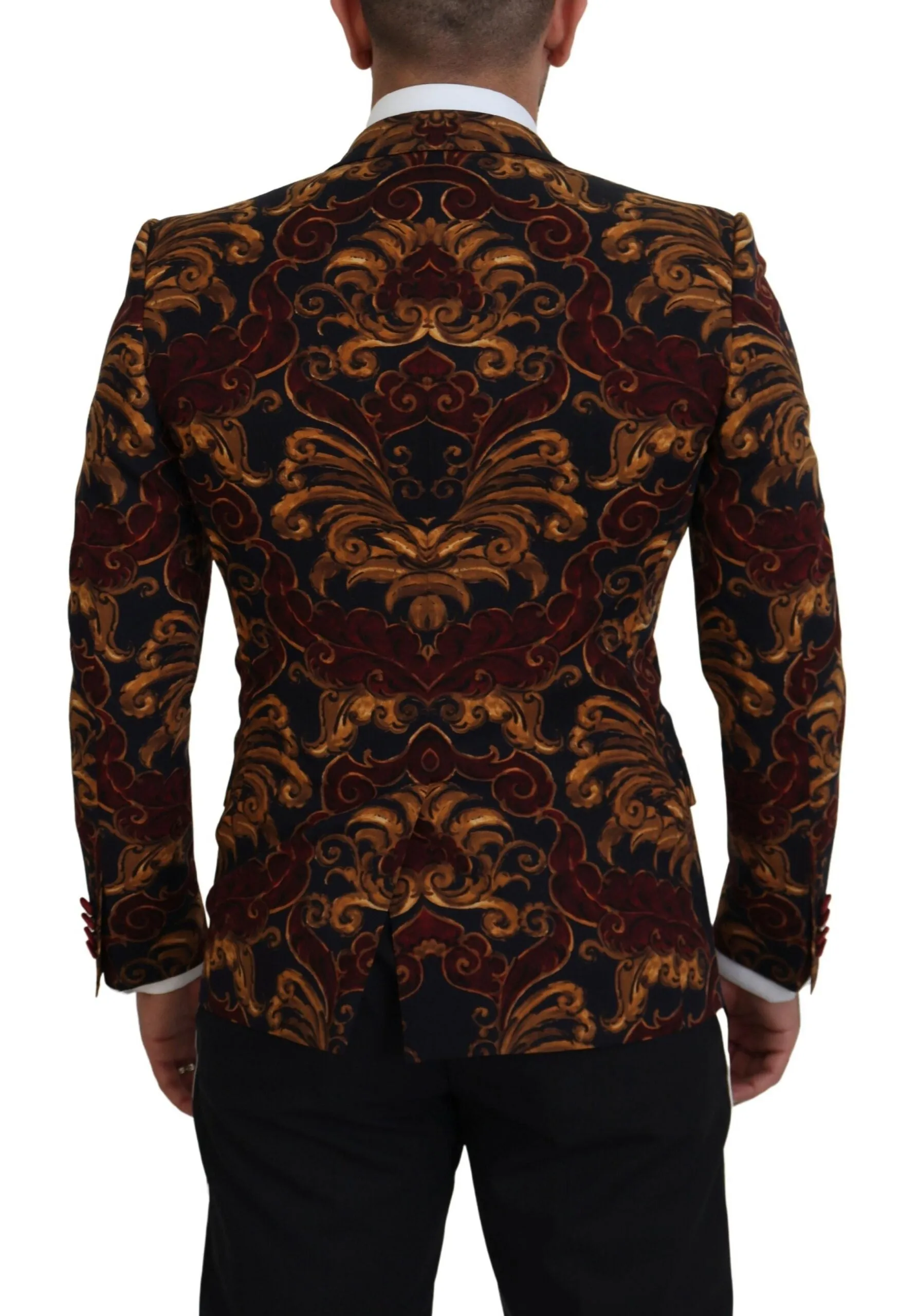 Elegant Multicolor Wool Blend Blazer sold by Louxly product image thumbnail 3
