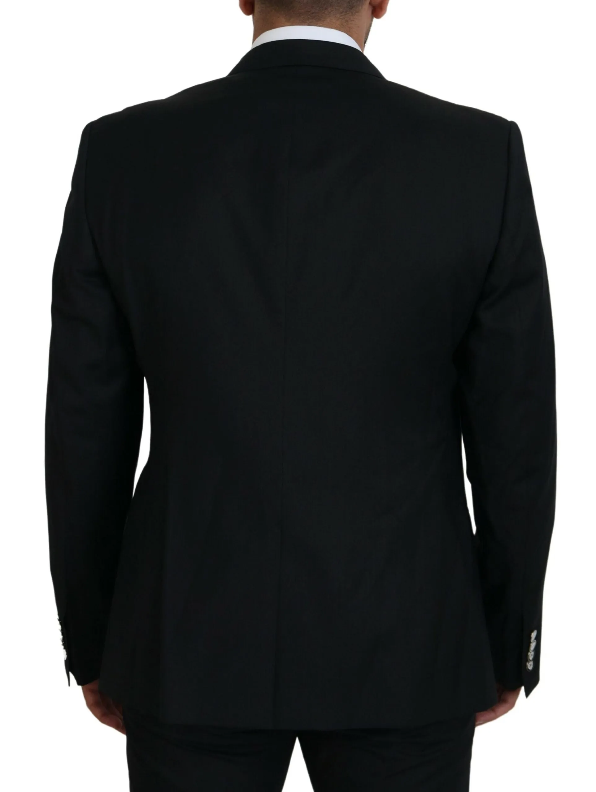 Elegant Black Martini Wool Blazer sold by Louxly product image thumbnail 3