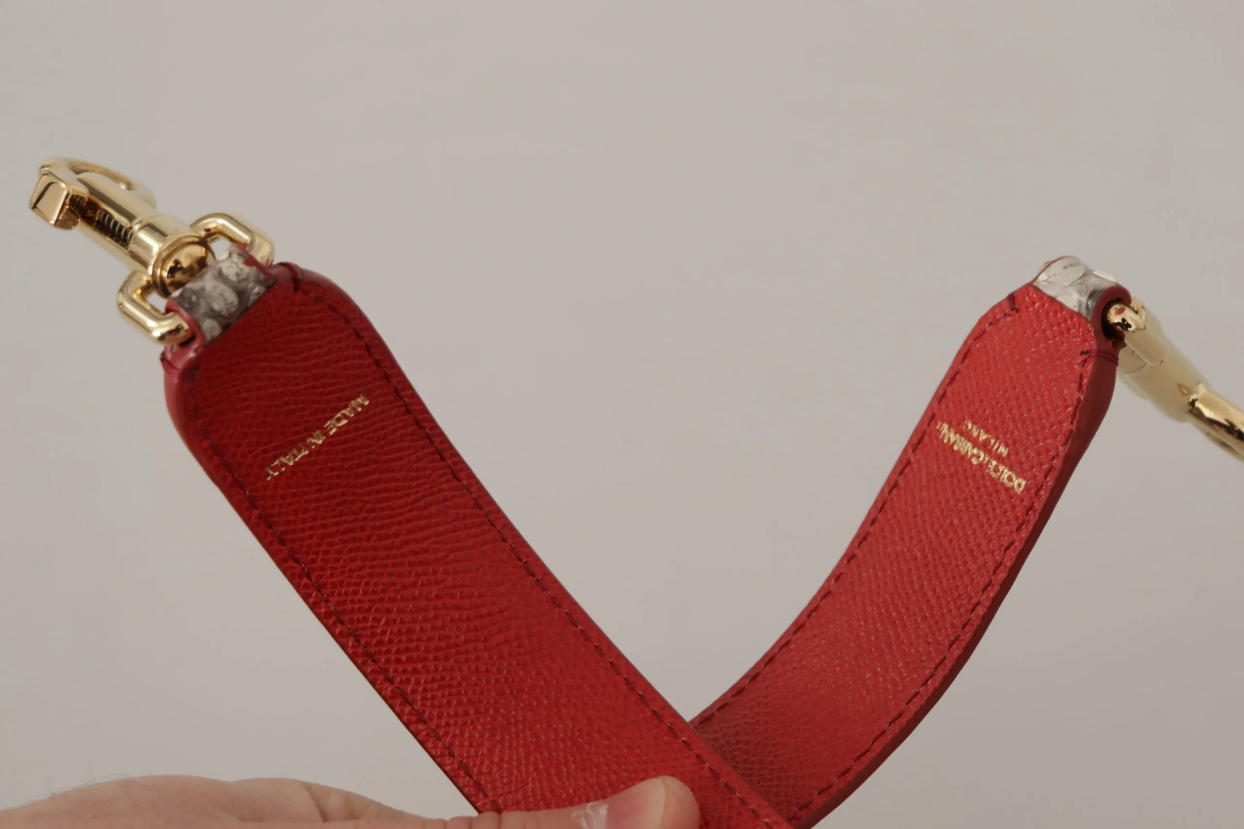 Opulent Python Leather Bag Strap in Beige sold by Louxly product image thumbnail 3